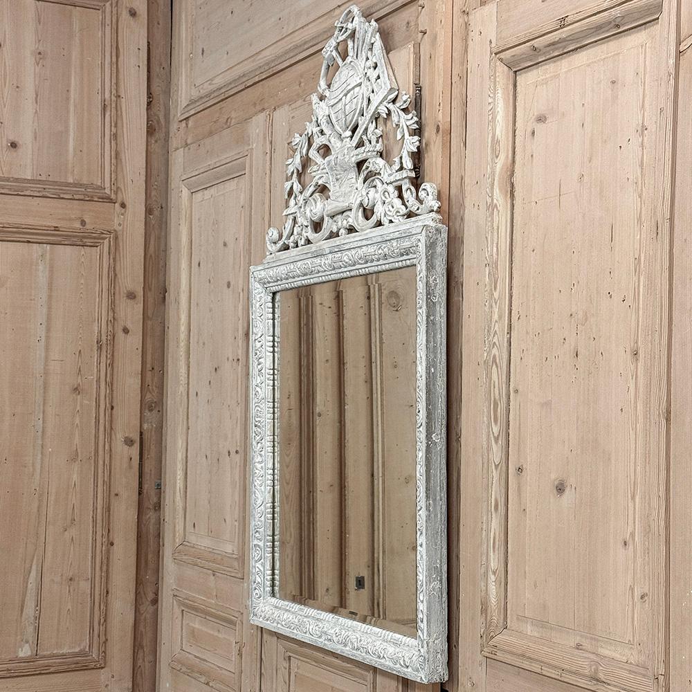 Antique French Louis XVI Painted Mirror For Sale 10