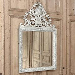 Antique French Louis XVI Painted Mirror