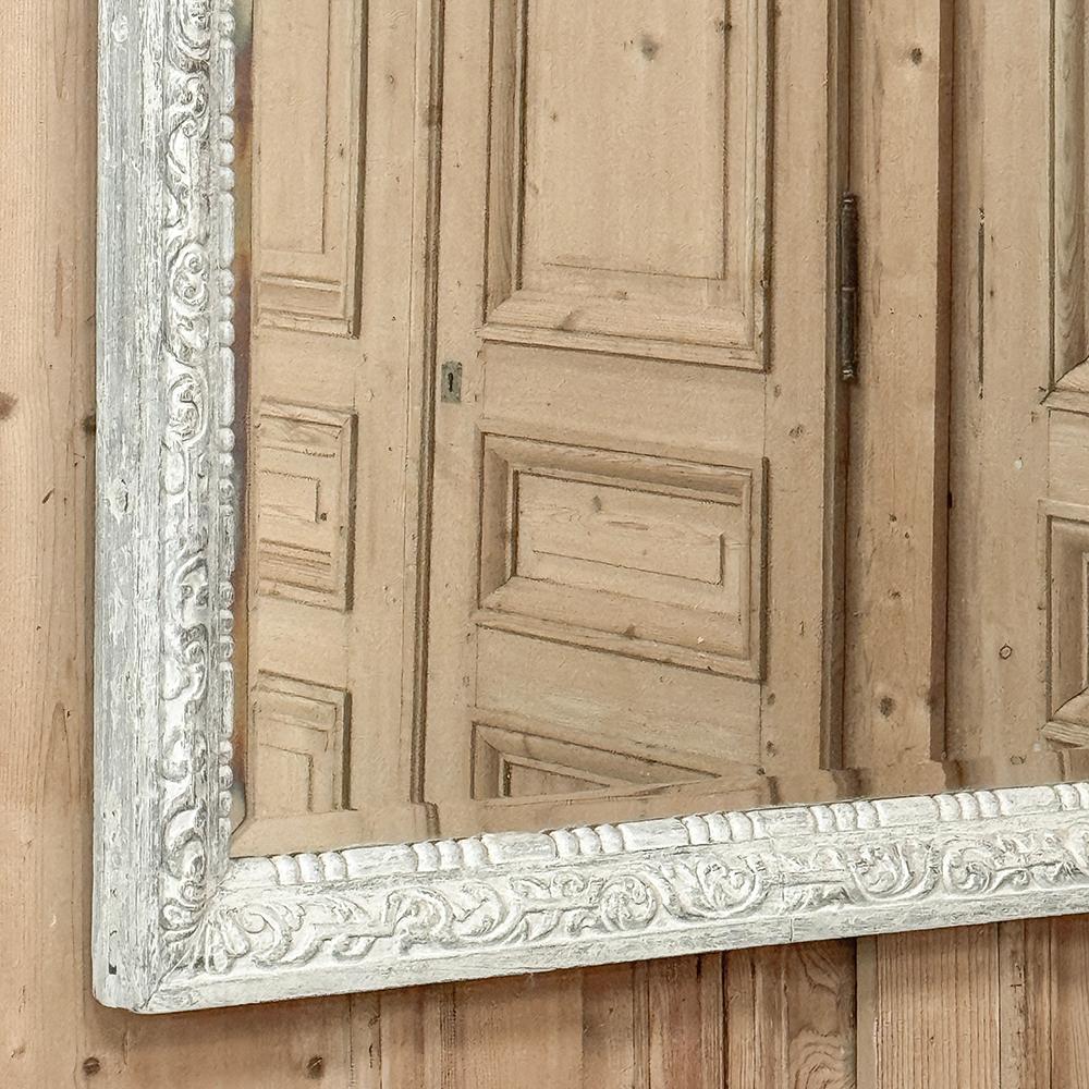 Antique French Louis XVI Painted Mirror For Sale 1