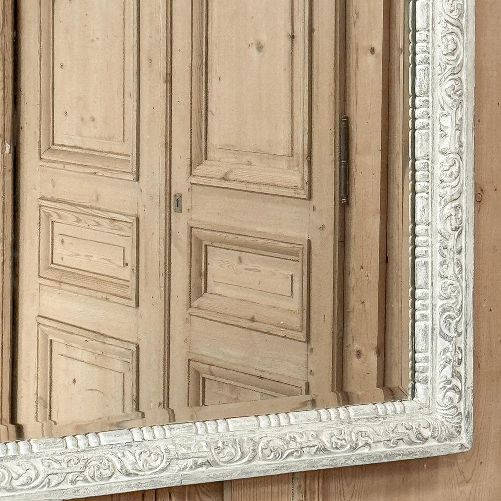 Antique French Louis XVI Painted Mirror For Sale 2