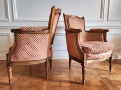 Antique French Louis XVI Pair Of Armchair