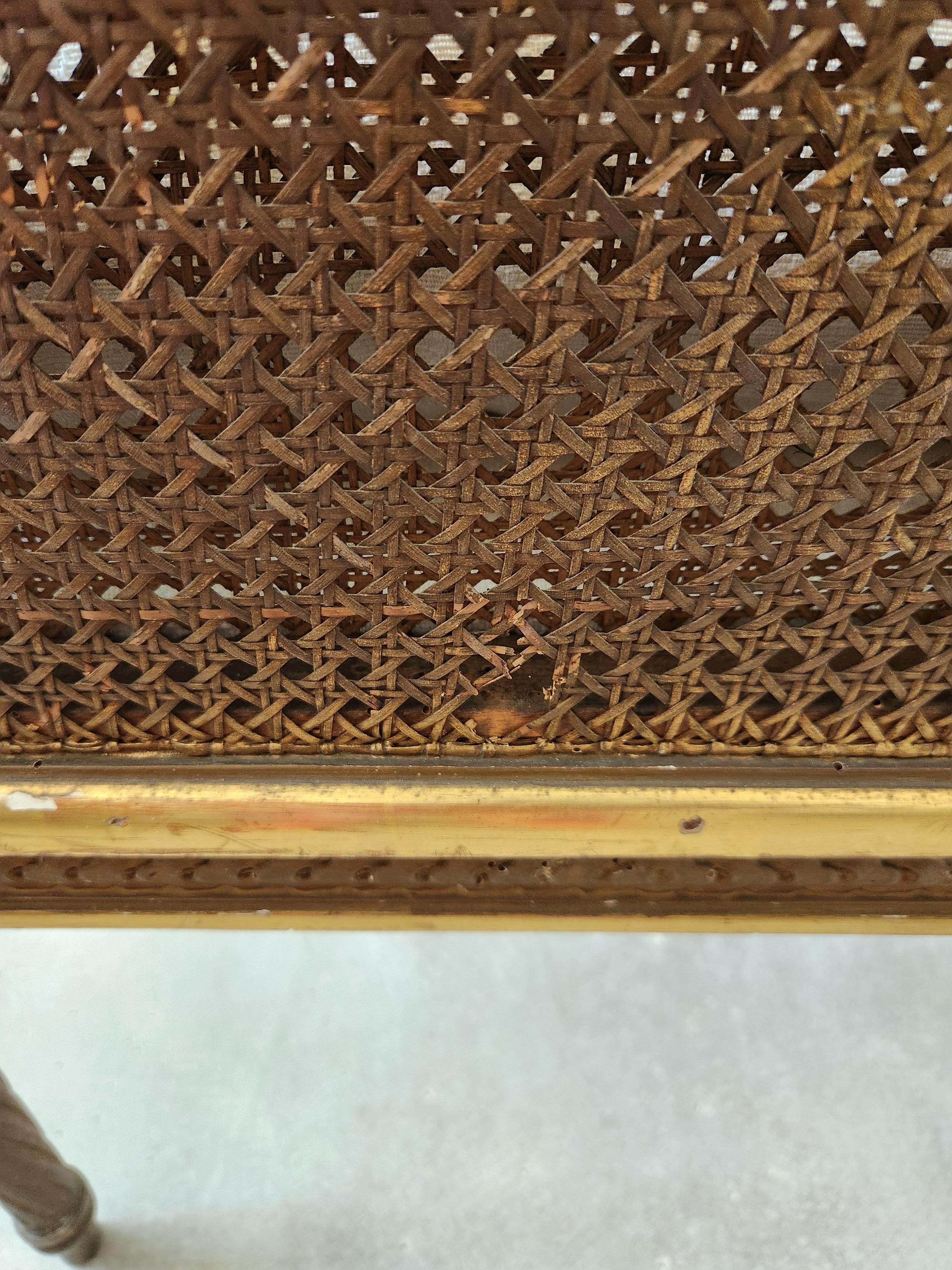 Antique French Louis XVI Pair Of Armchair, Gilded Wood, 18th Century For Sale 10