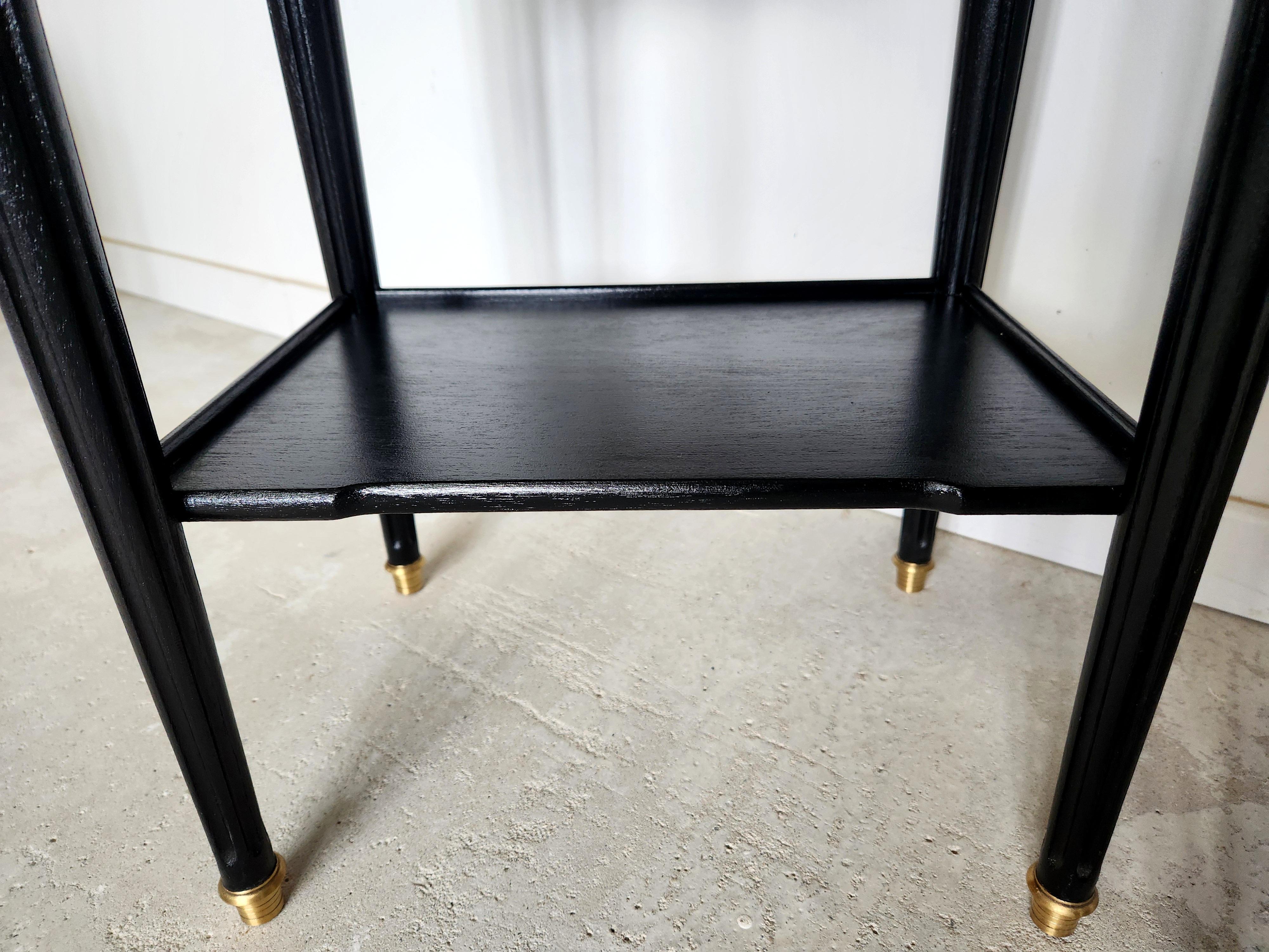 Antique French Louis XVI Pair Of Nightstands End Tables Marble & Bronze For Sale 8