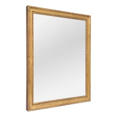 Antique French Louis XVI Period Mirror Tallado Giltwood, circa 1780