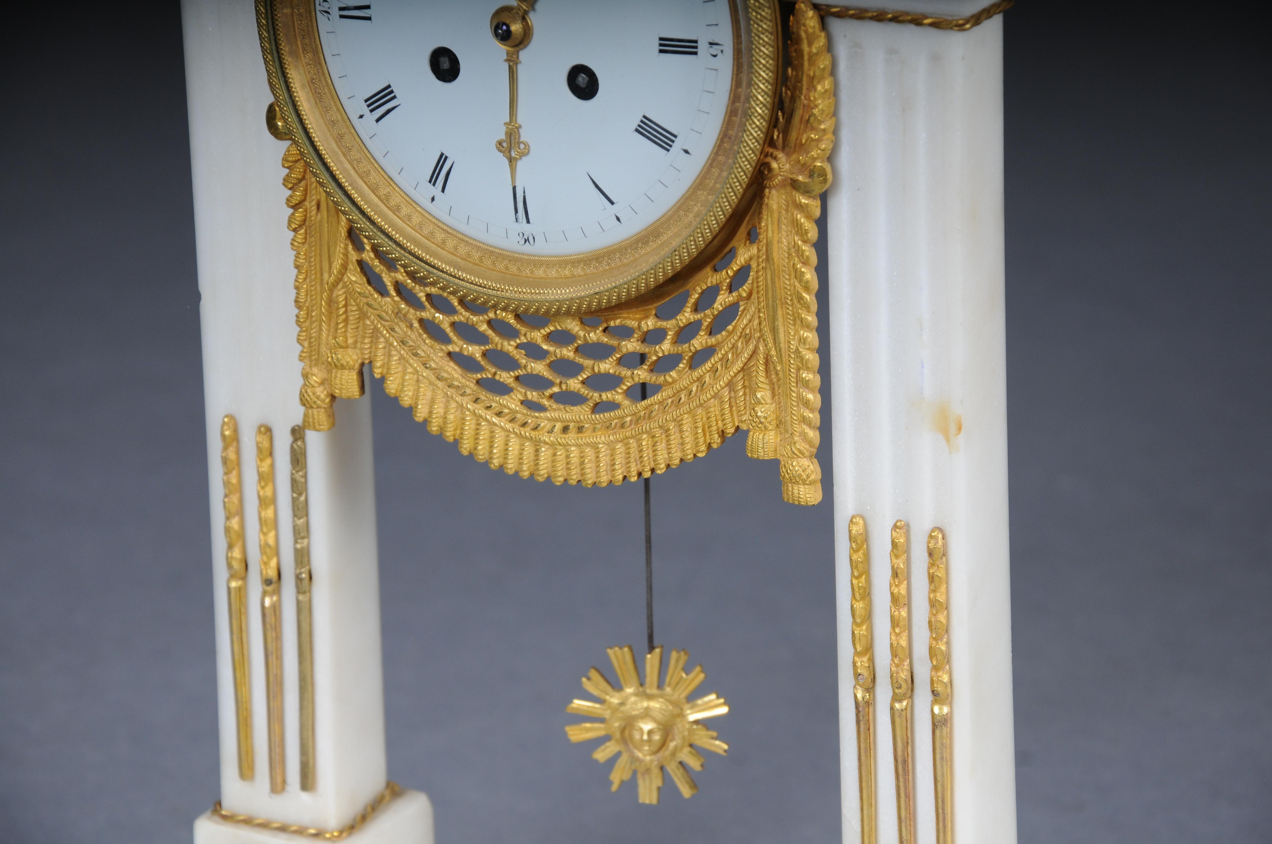 Antique French Louis XVI portal clock, Paris, circa 1880 For Sale 3