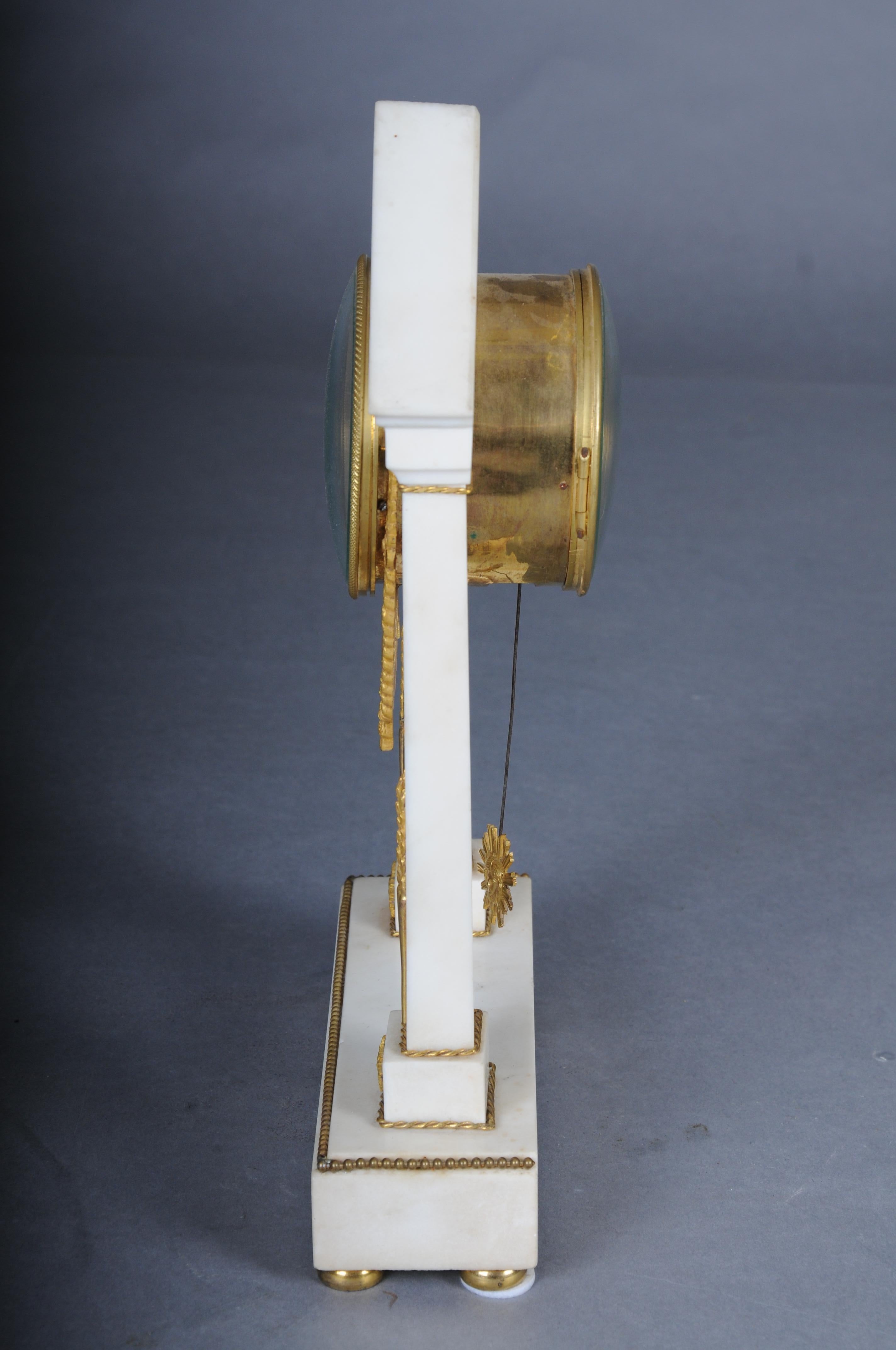 Antique French Louis XVI portal clock, Paris, circa 1880 For Sale 5