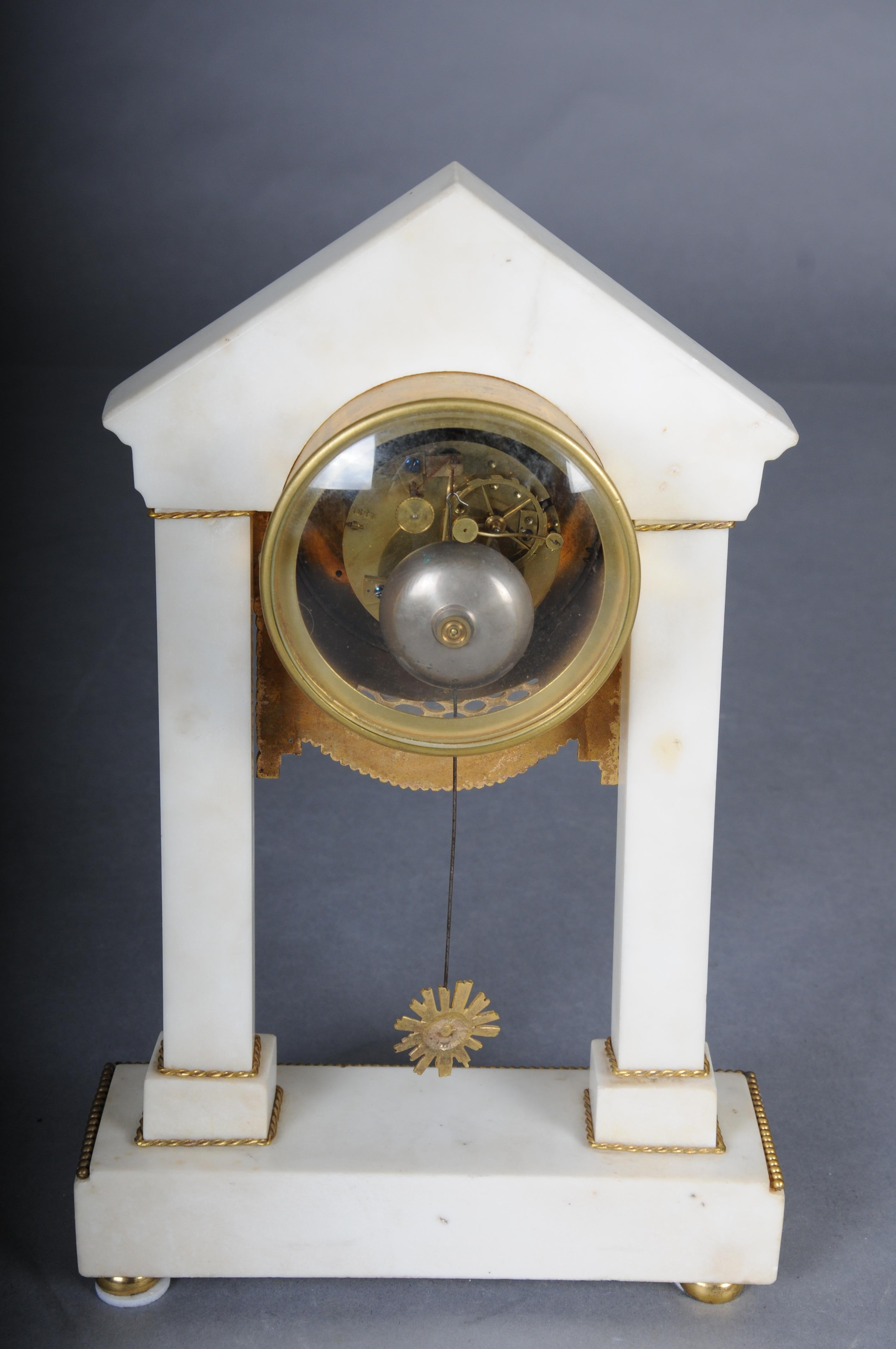 Antique French Louis XVI portal clock, Paris, circa 1880 For Sale 8