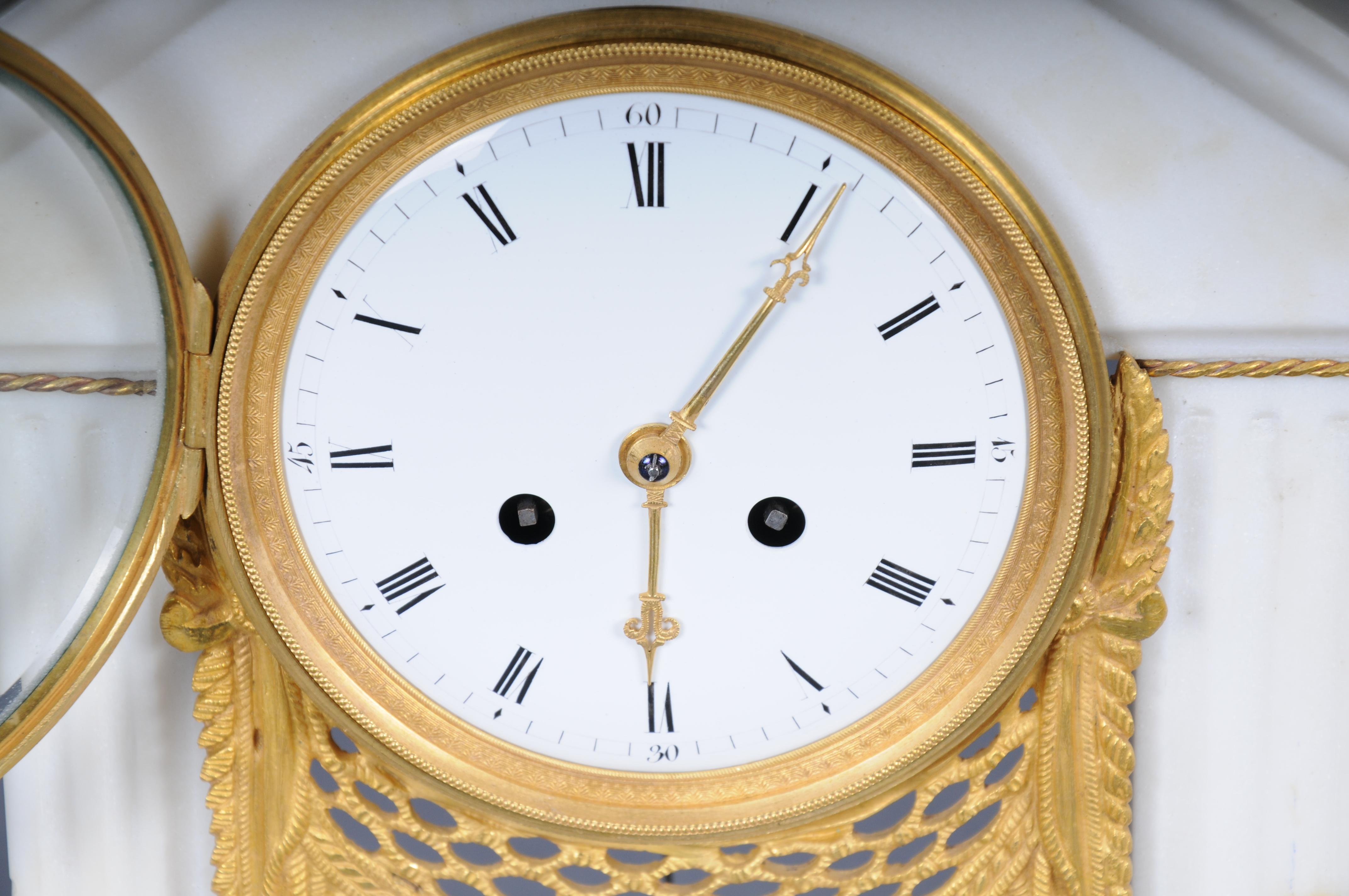 Antique French Louis XVI portal clock, Paris, circa 1880 For Sale 10