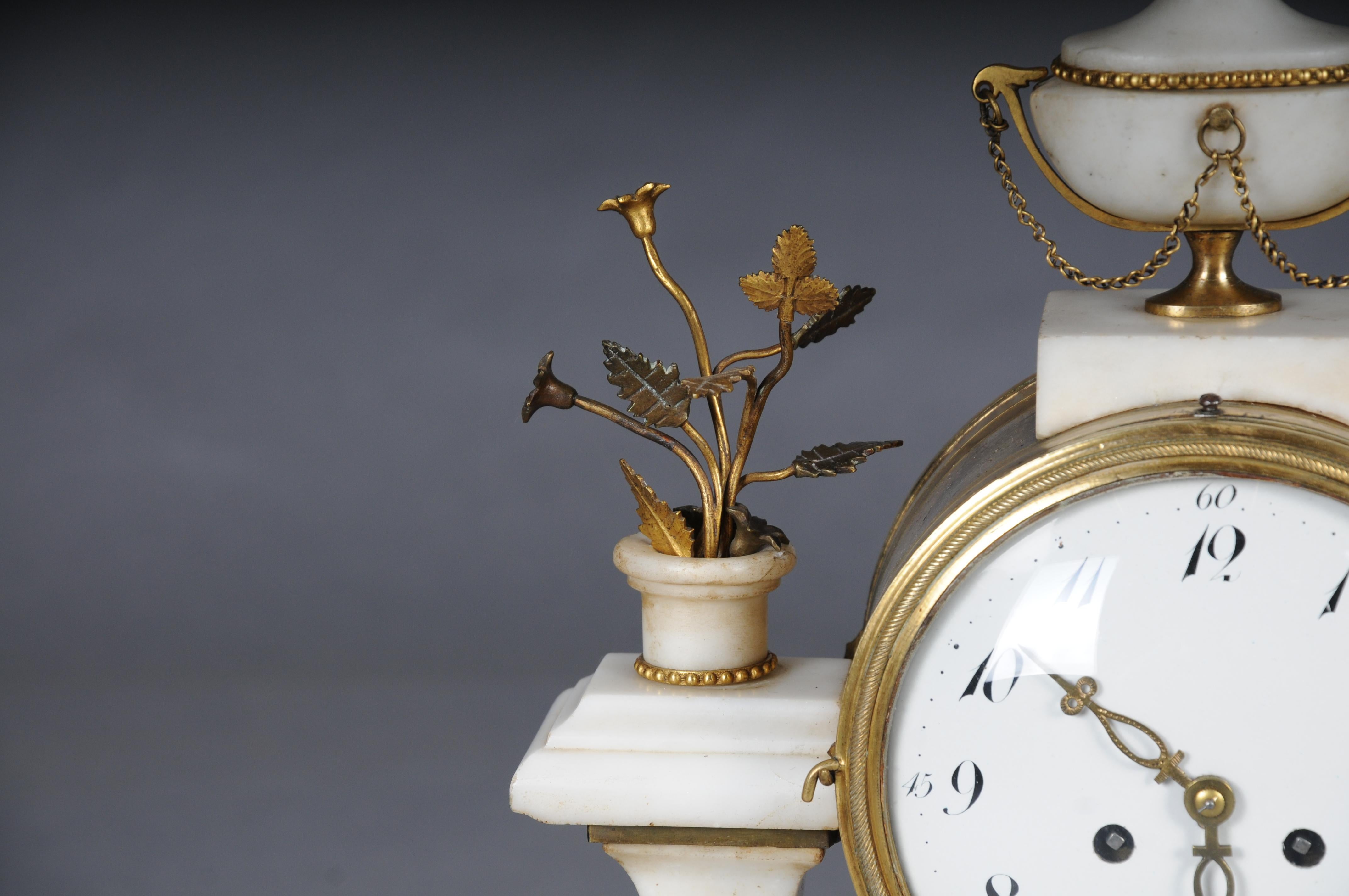 Napoleon III Antique French Louis XVI portal clock, Paris, circa 1880 For Sale