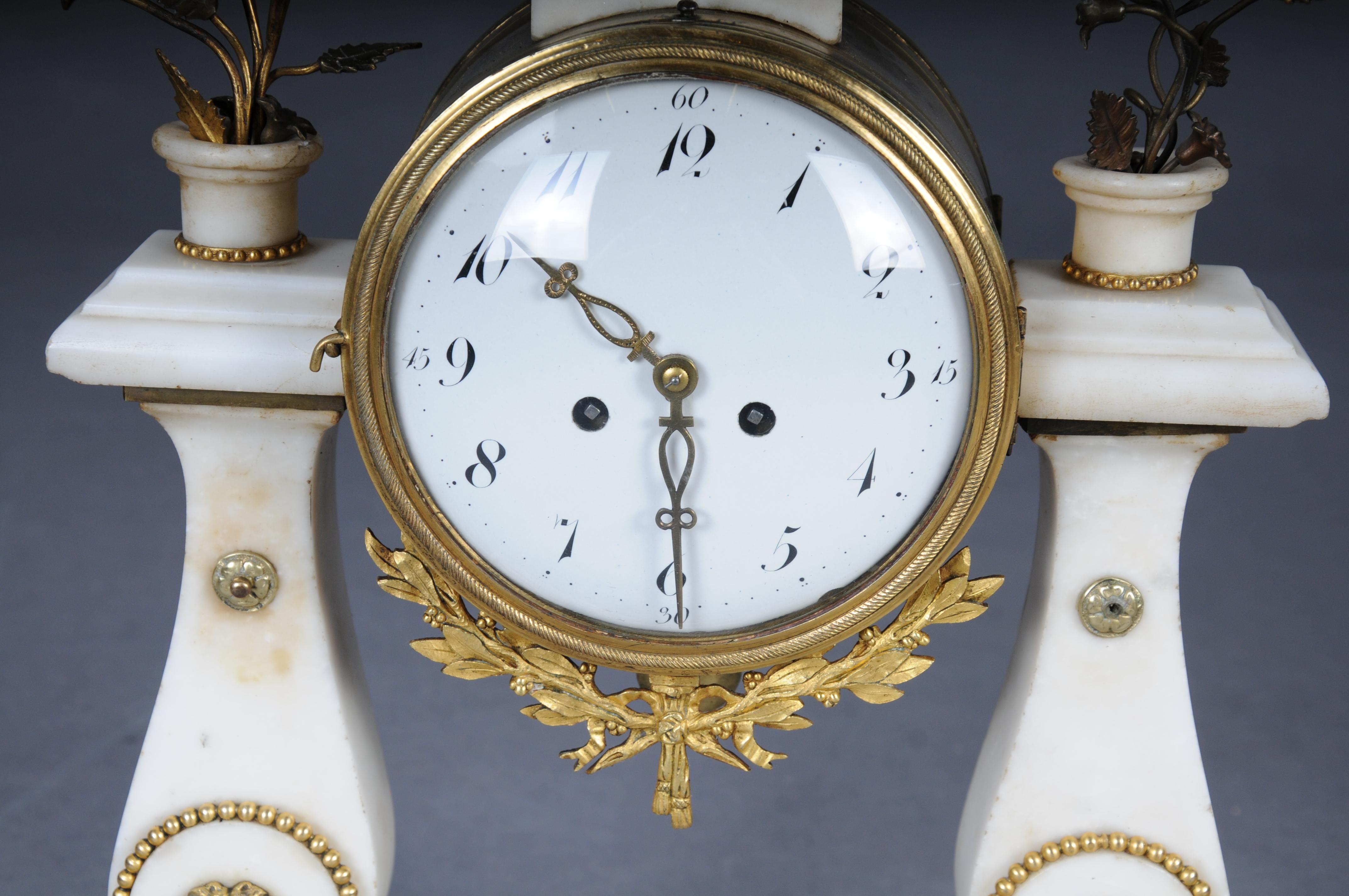 19th Century Antique French Louis XVI portal clock, Paris, circa 1880 For Sale