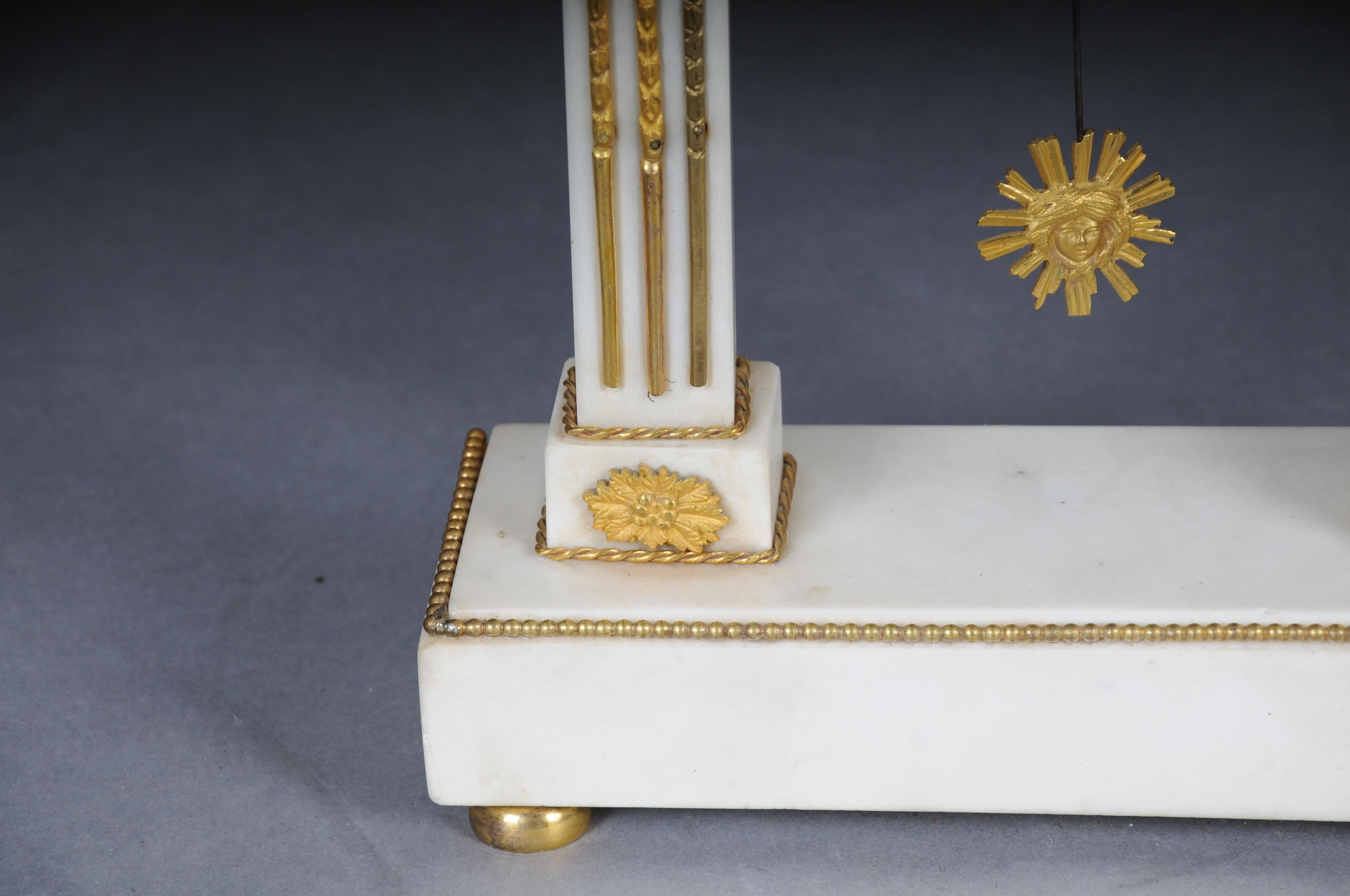 19th Century Antique French Louis XVI portal clock, Paris, circa 1880 For Sale
