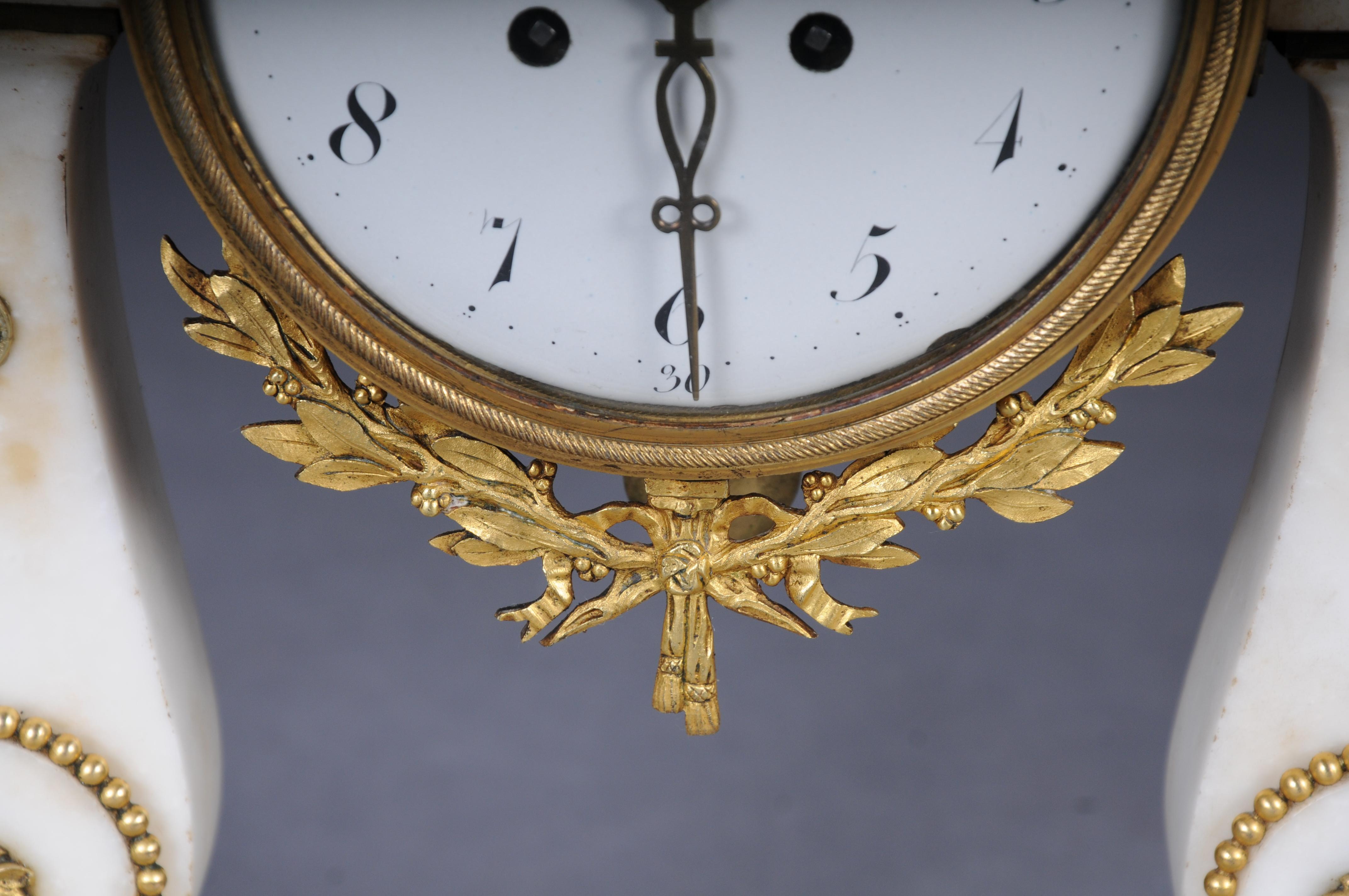 Bronze Antique French Louis XVI portal clock, Paris, circa 1880 For Sale