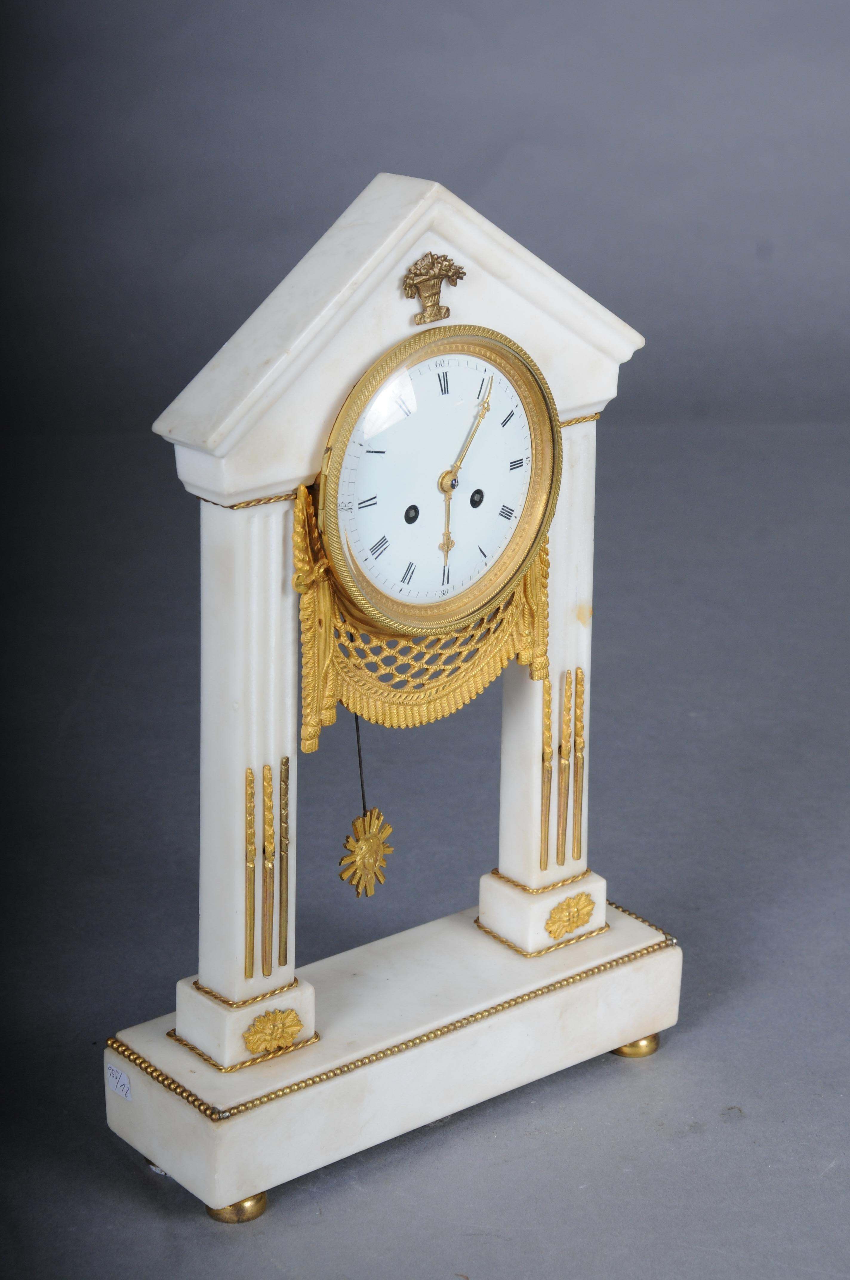 Antique French Louis XVI portal clock, Paris, circa 1880 For Sale 1