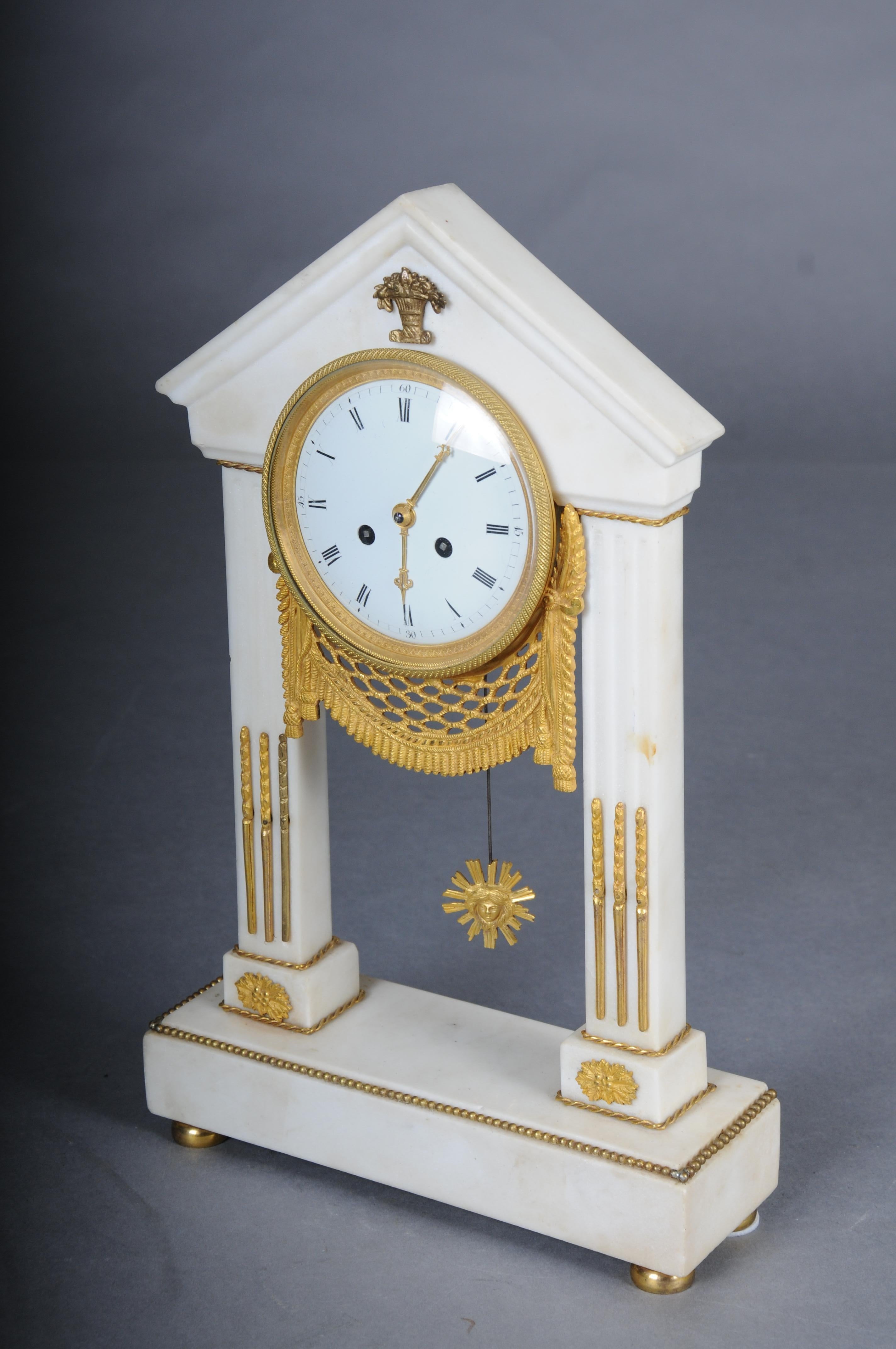 Antique French Louis XVI portal clock, Paris, circa 1880 For Sale 2