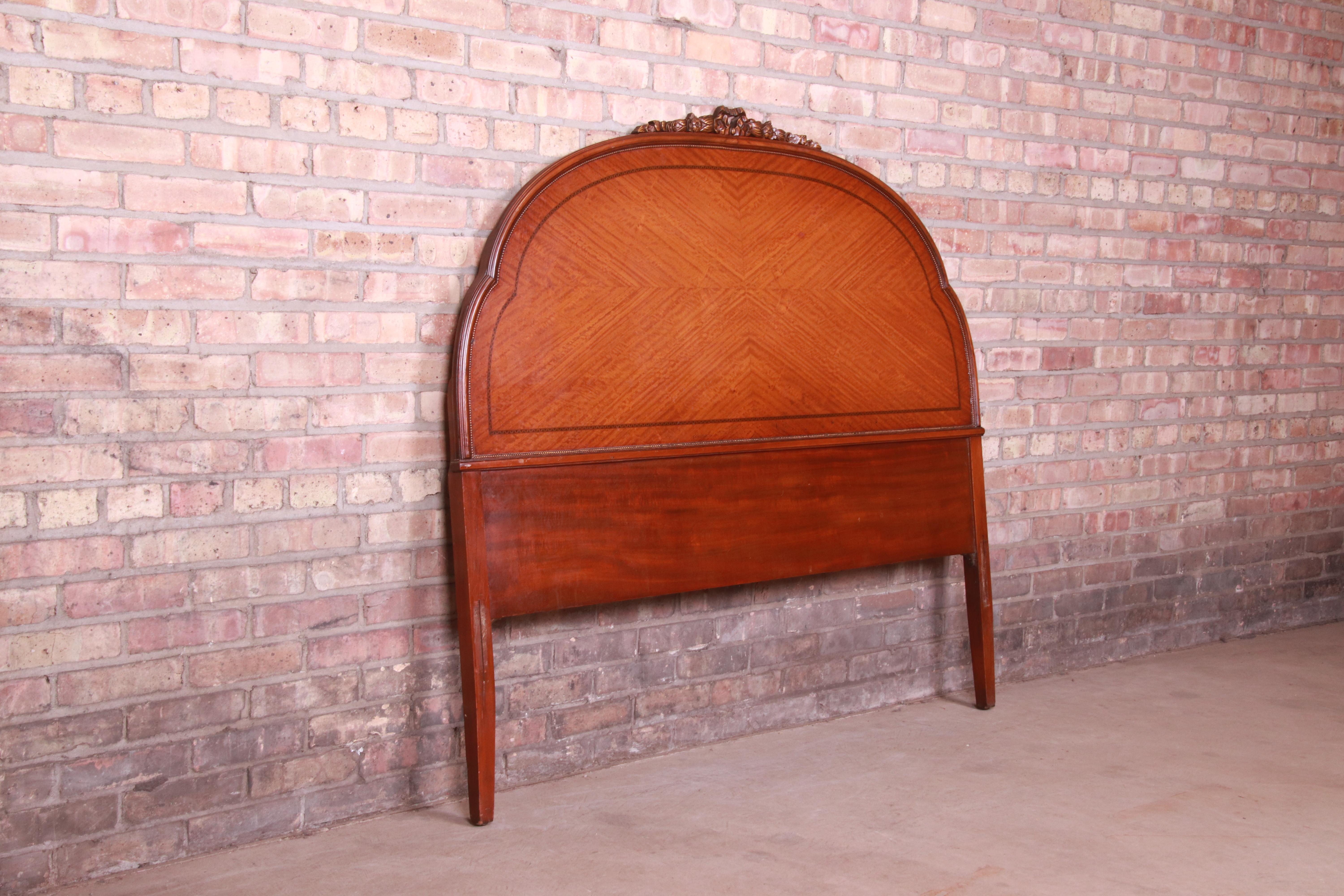 antique wood headboard