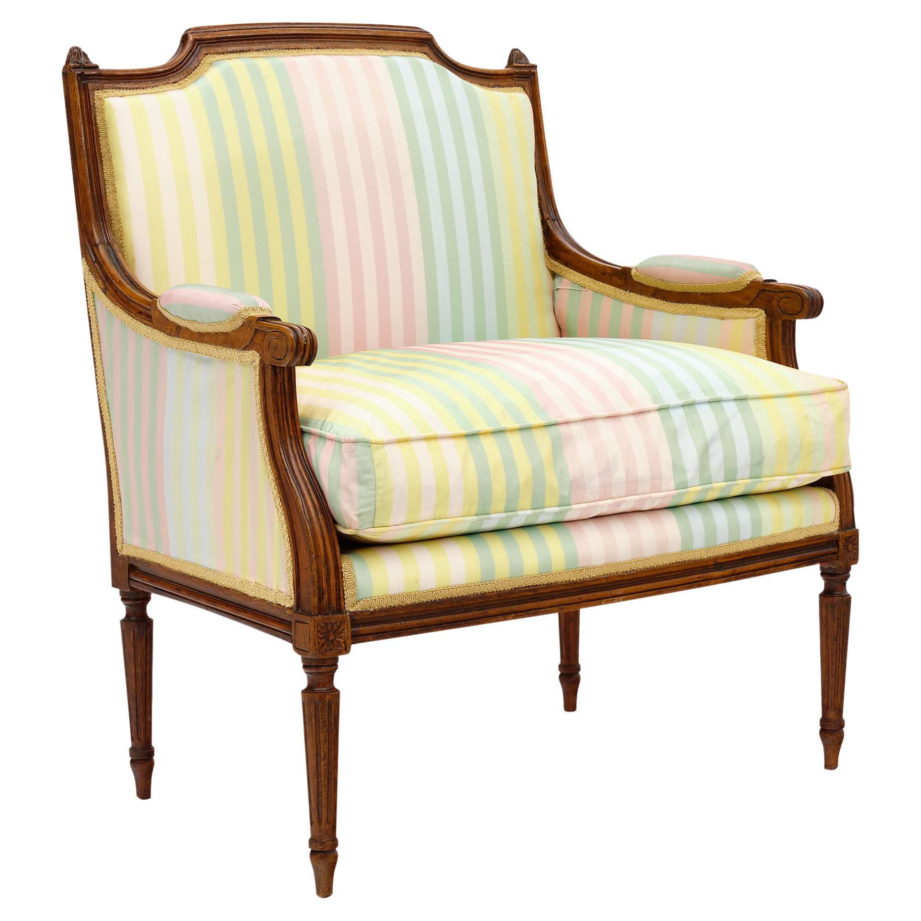 Antique French Louis XVI Style Armchair