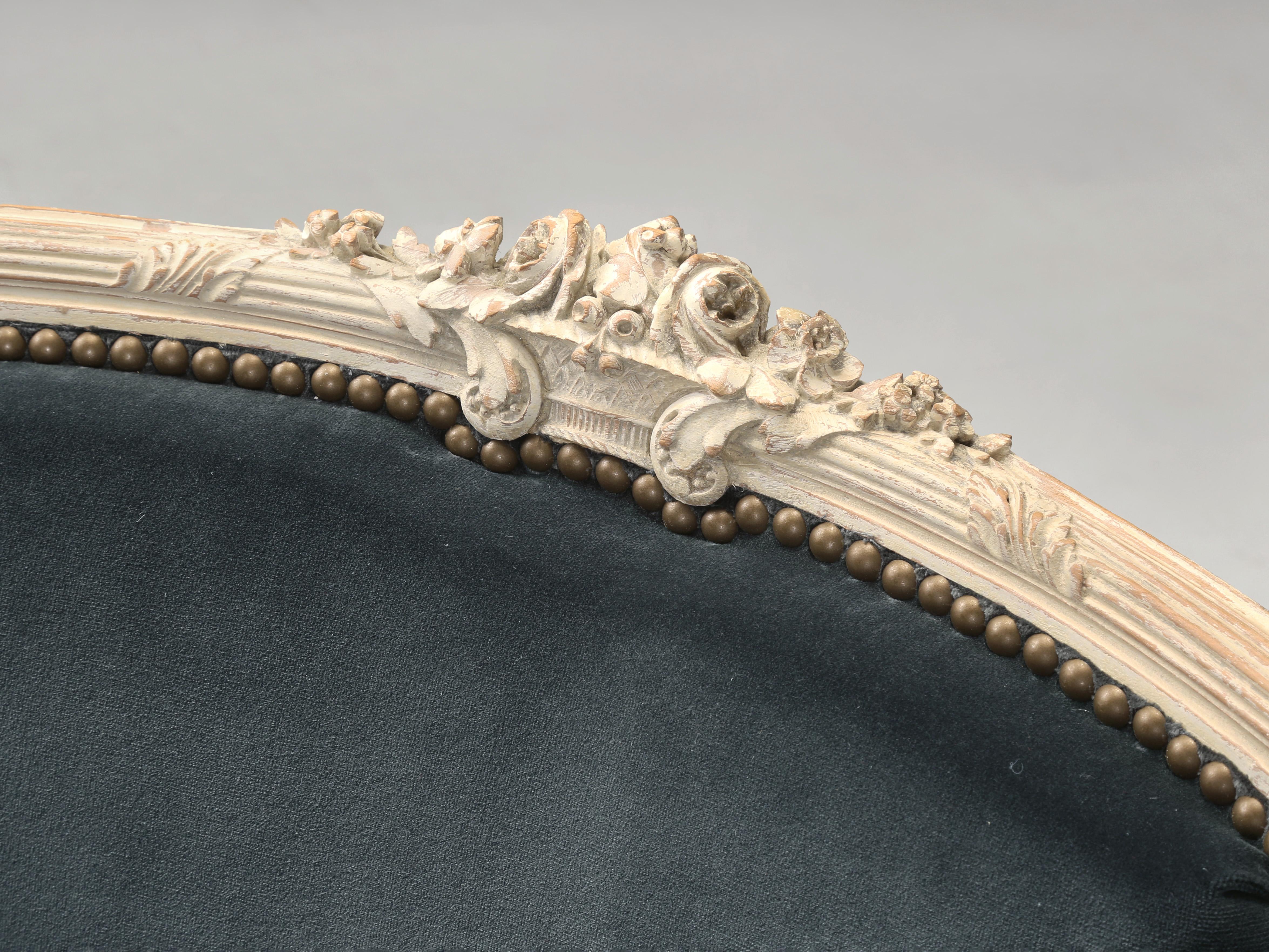 Antique French Louis XVI Style Armchairs or Bergère Chairs from the Early 1800’s For Sale 1