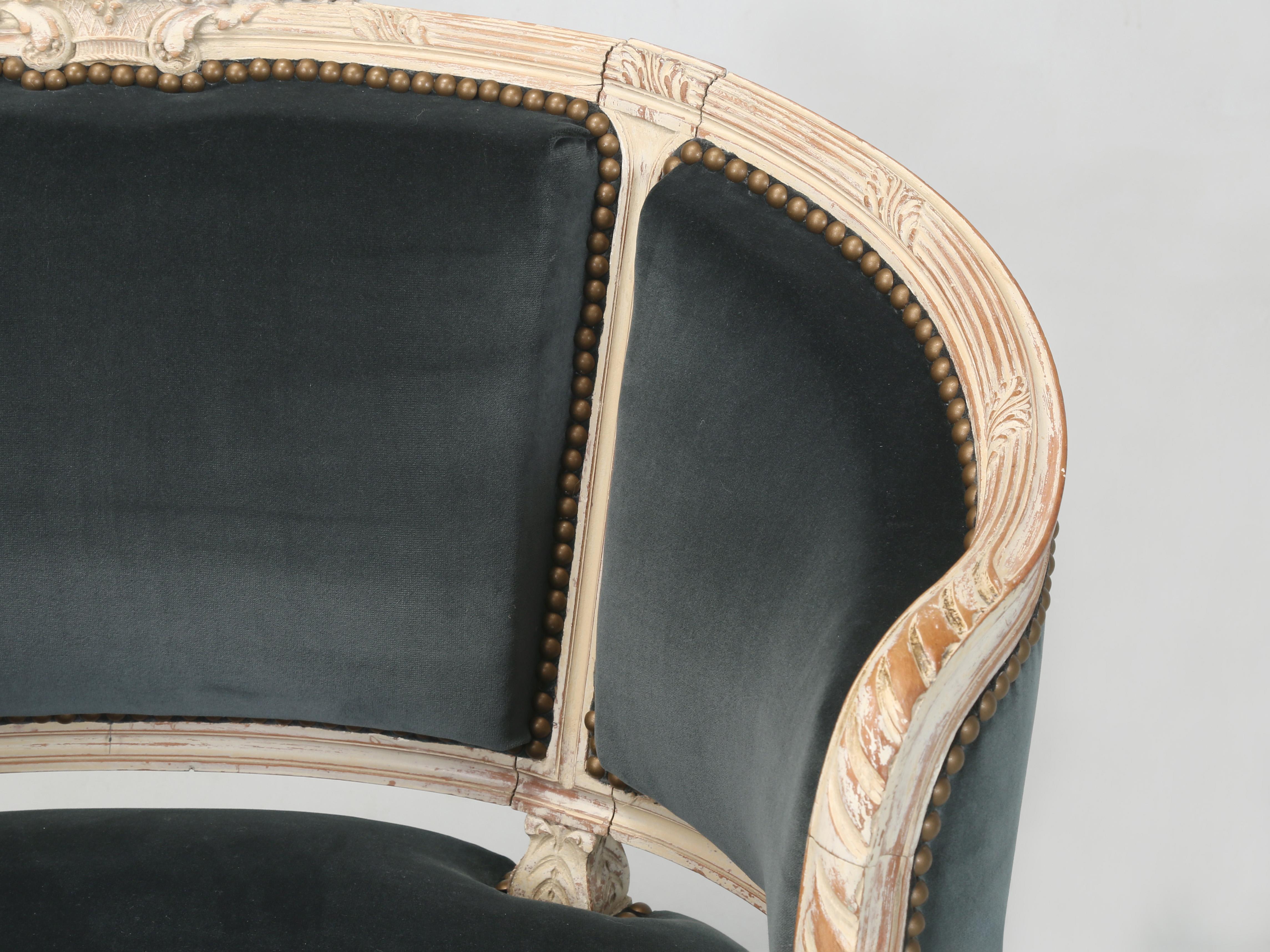 Antique French Louis XVI Style Armchairs or Bergère Chairs from the Early 1800’s For Sale 2
