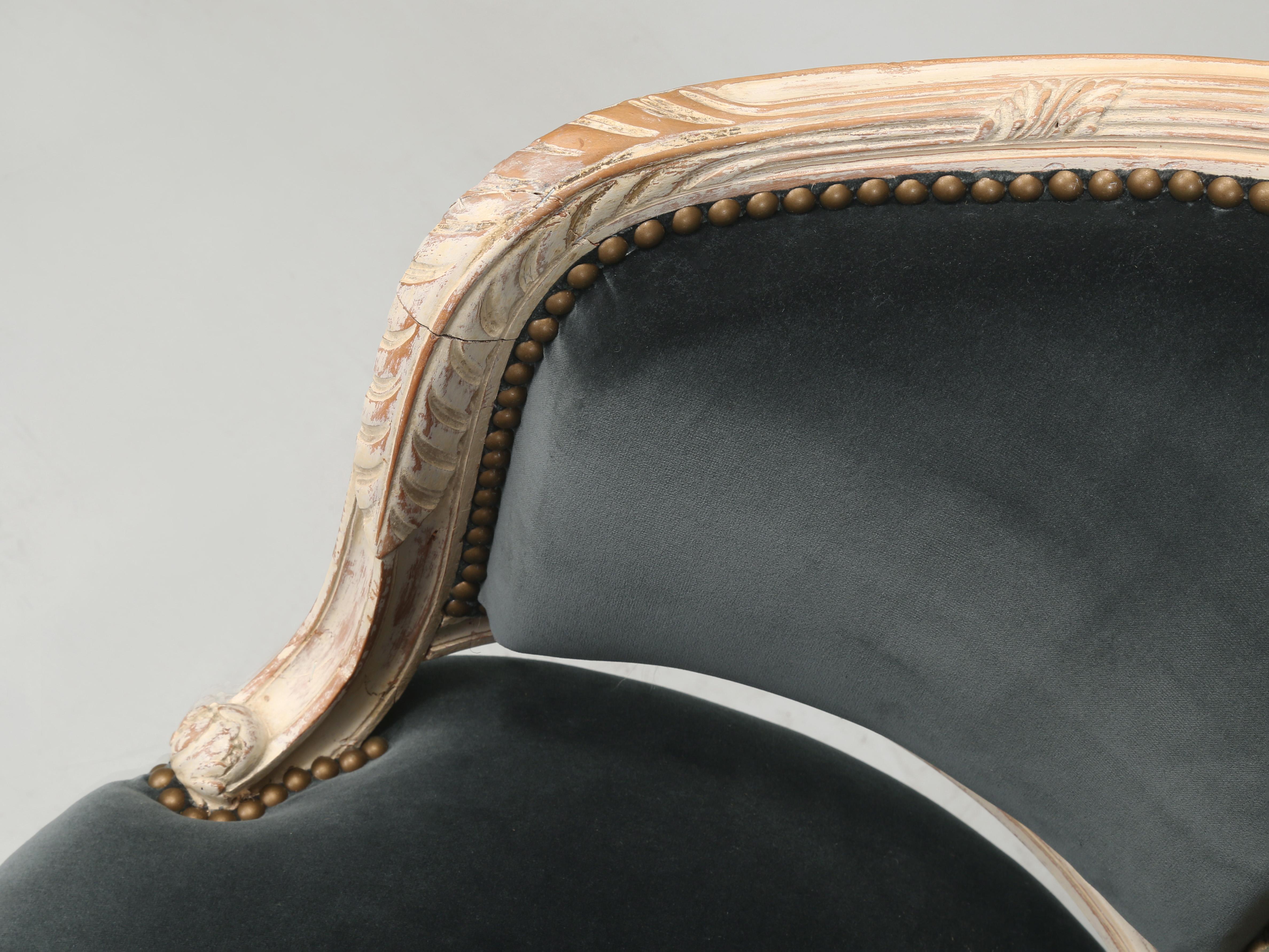 Antique French Louis XVI Style Armchairs or Bergère Chairs from the Early 1800’s For Sale 3