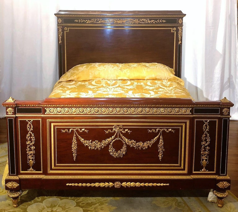 Antique French Louis XVI Style Bedroom Suite by Master Ebeniste