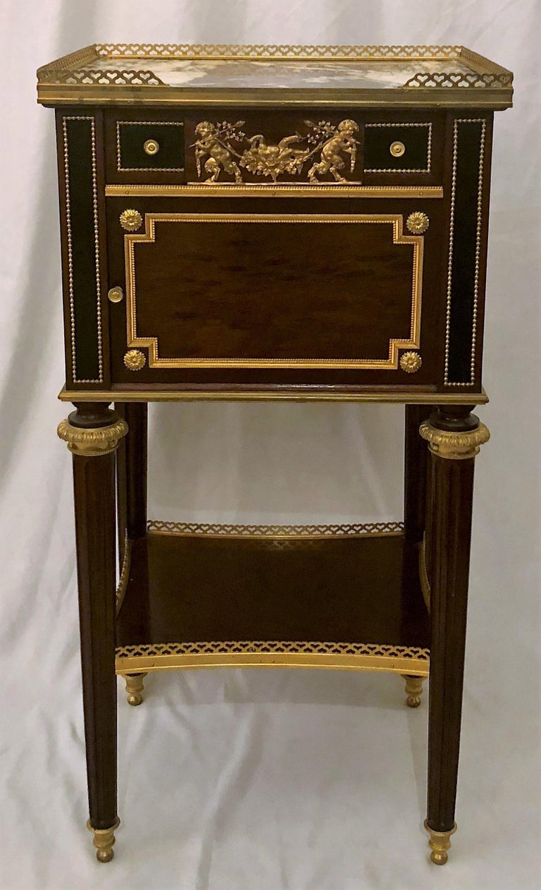 Antique French Louis XVI Style Bedroom Suite by Master Ebeniste