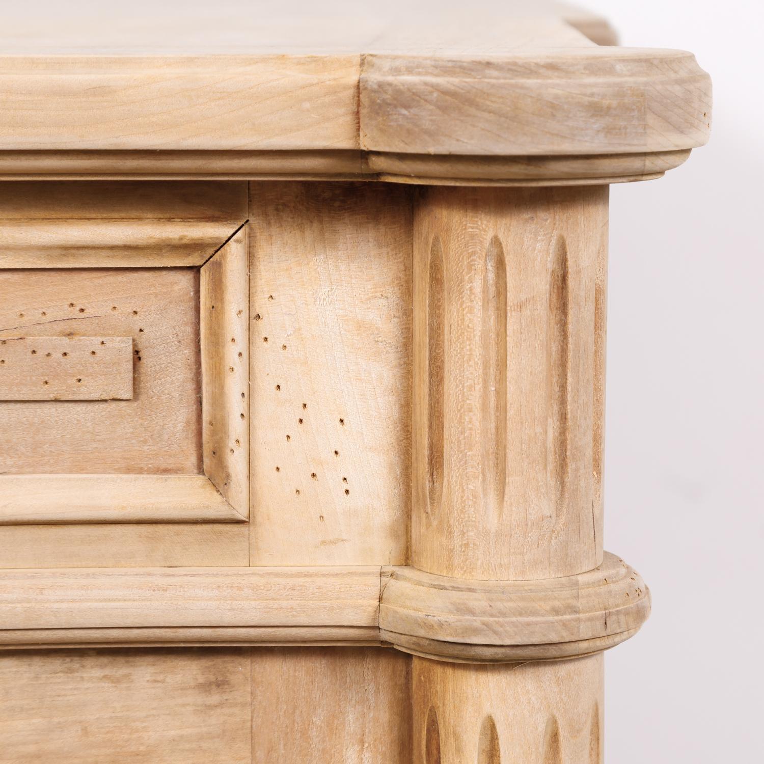 Antique French Louis XVI Style Bleached Walnut Enfilade Buffet 7