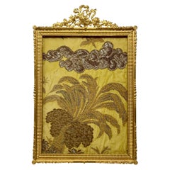 Antique French Louis XVI Style Bronze D'ore Desktop Picture Frame, circa 1890