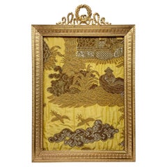 Antique French Louis XVI Style Bronze D'oré Rectangular Picture Frame Circa 1890