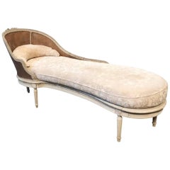 Antique French Louis XVI Style Chaise Longue
