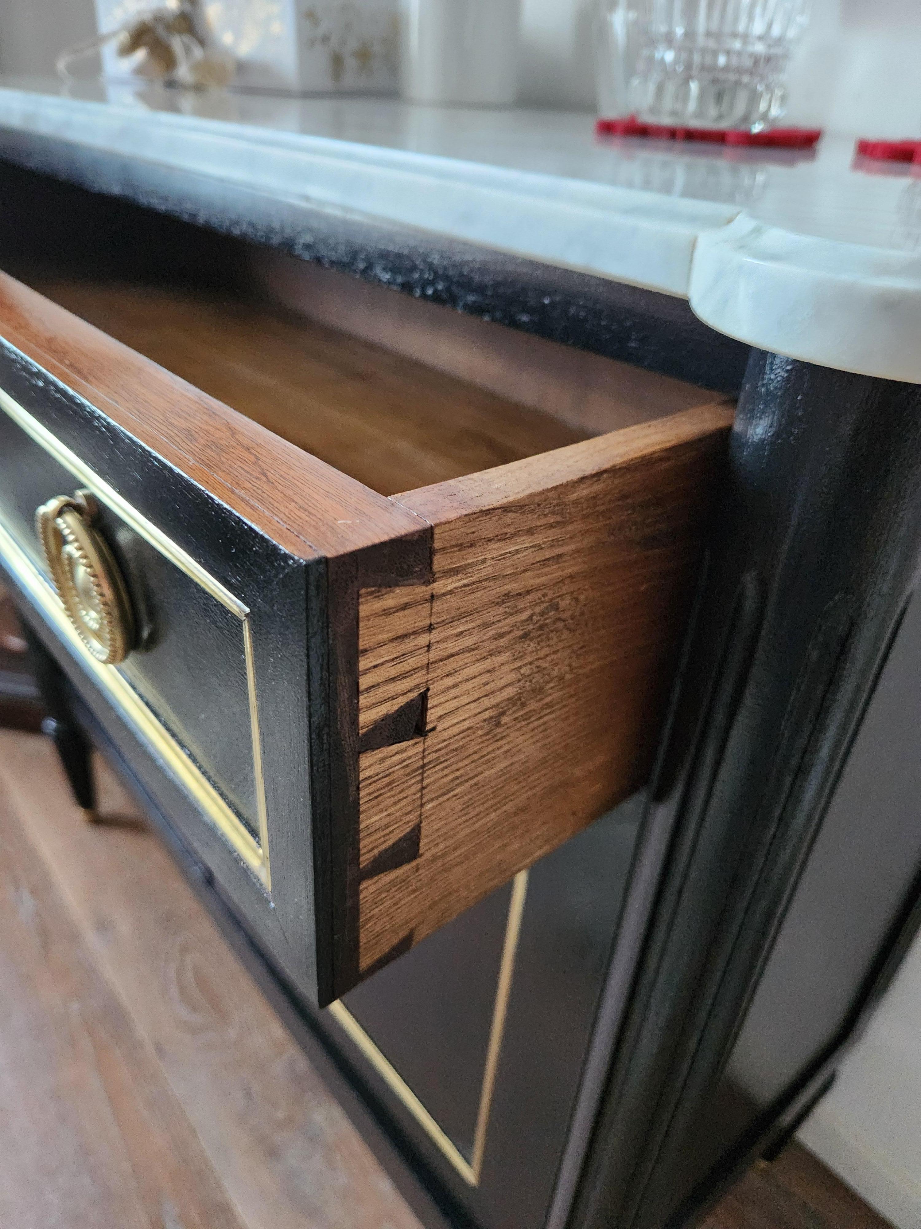 Francese Antique French, cassettiera in stile Luigi XVI Commode Buffet Bar in vendita
