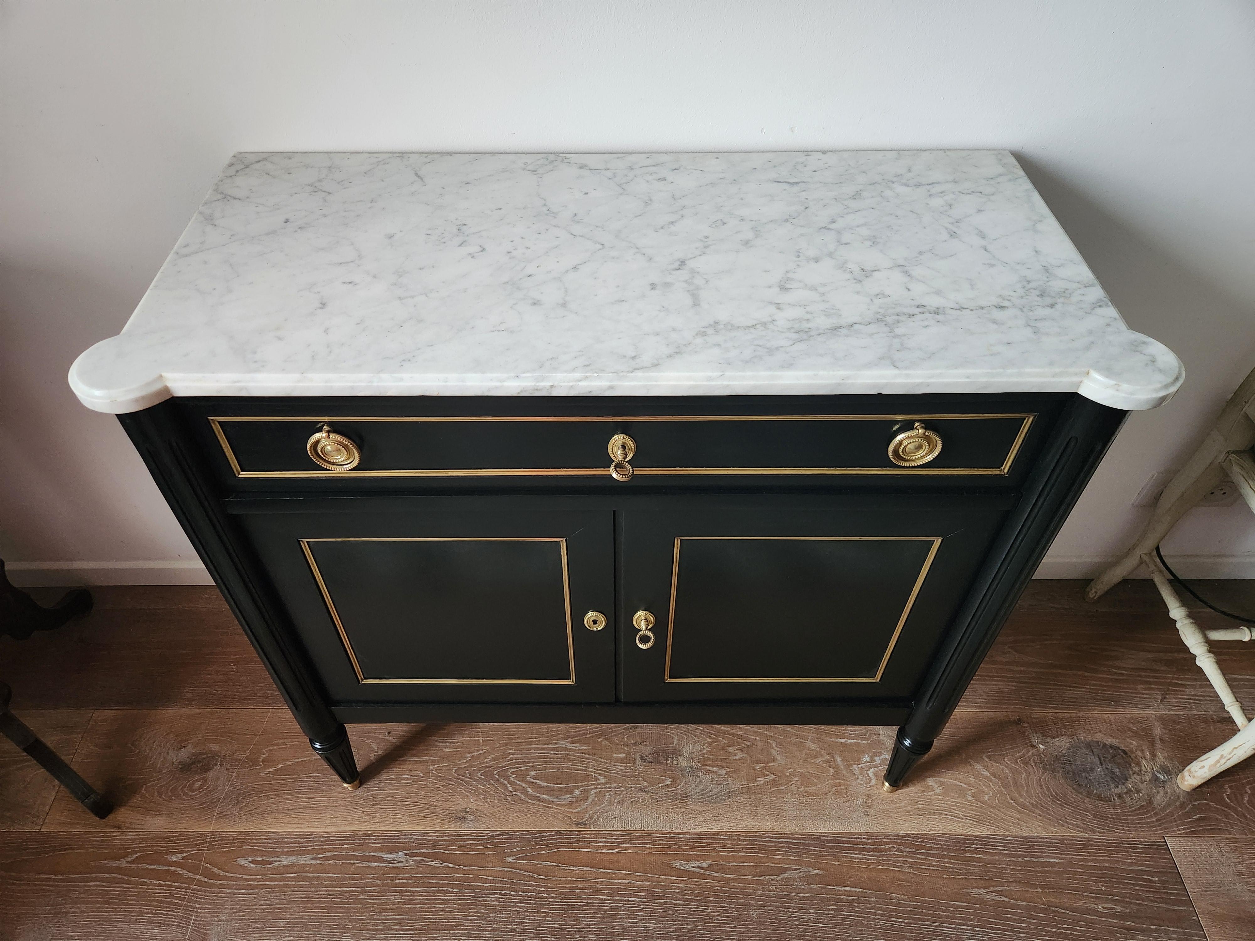 Antique French, cassettiera in stile Luigi XVI Commode Buffet Bar in vendita 1