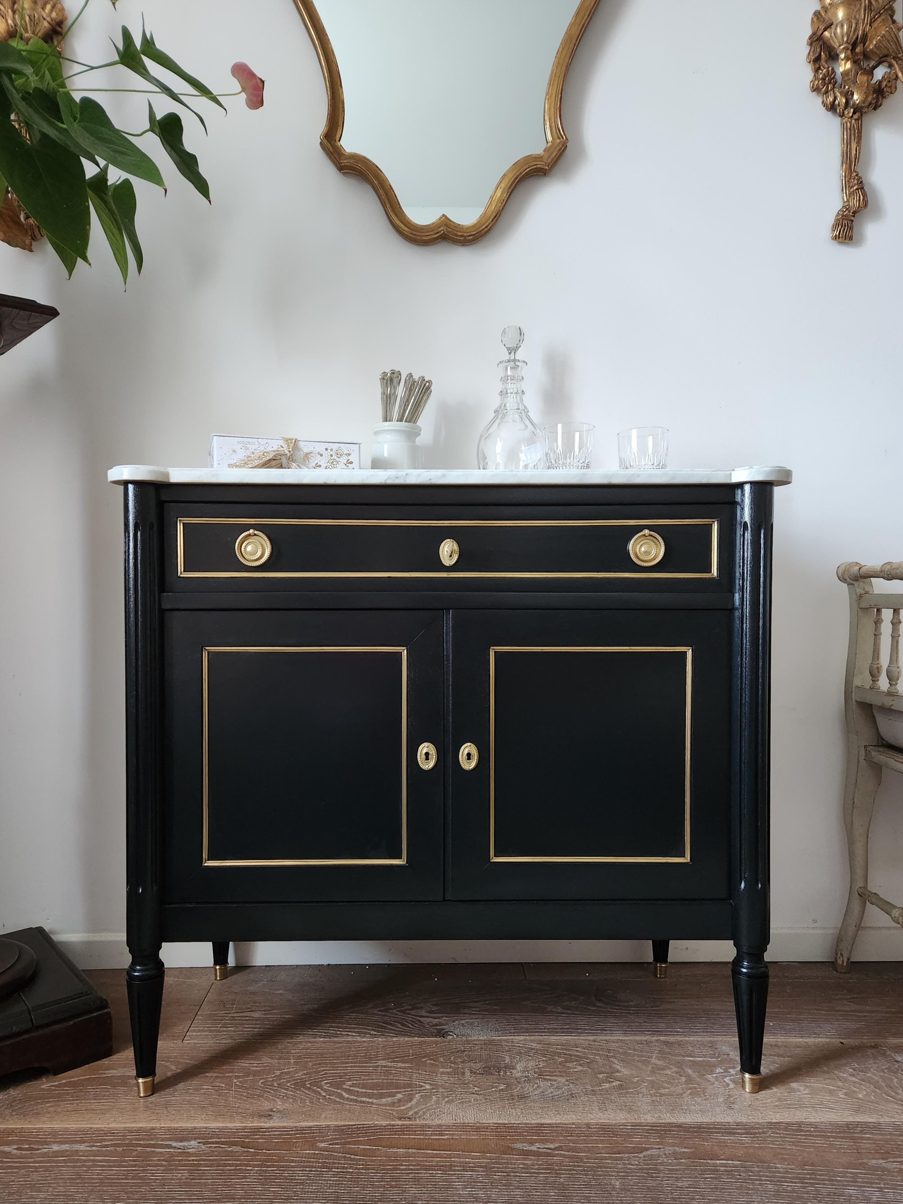 Antique French, cassettiera in stile Luigi XVI Commode Buffet Bar in vendita 3