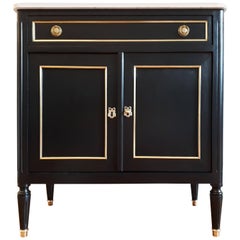 Antique French, Louis XVI Style Chest of Drawers Commode Buffet Bar