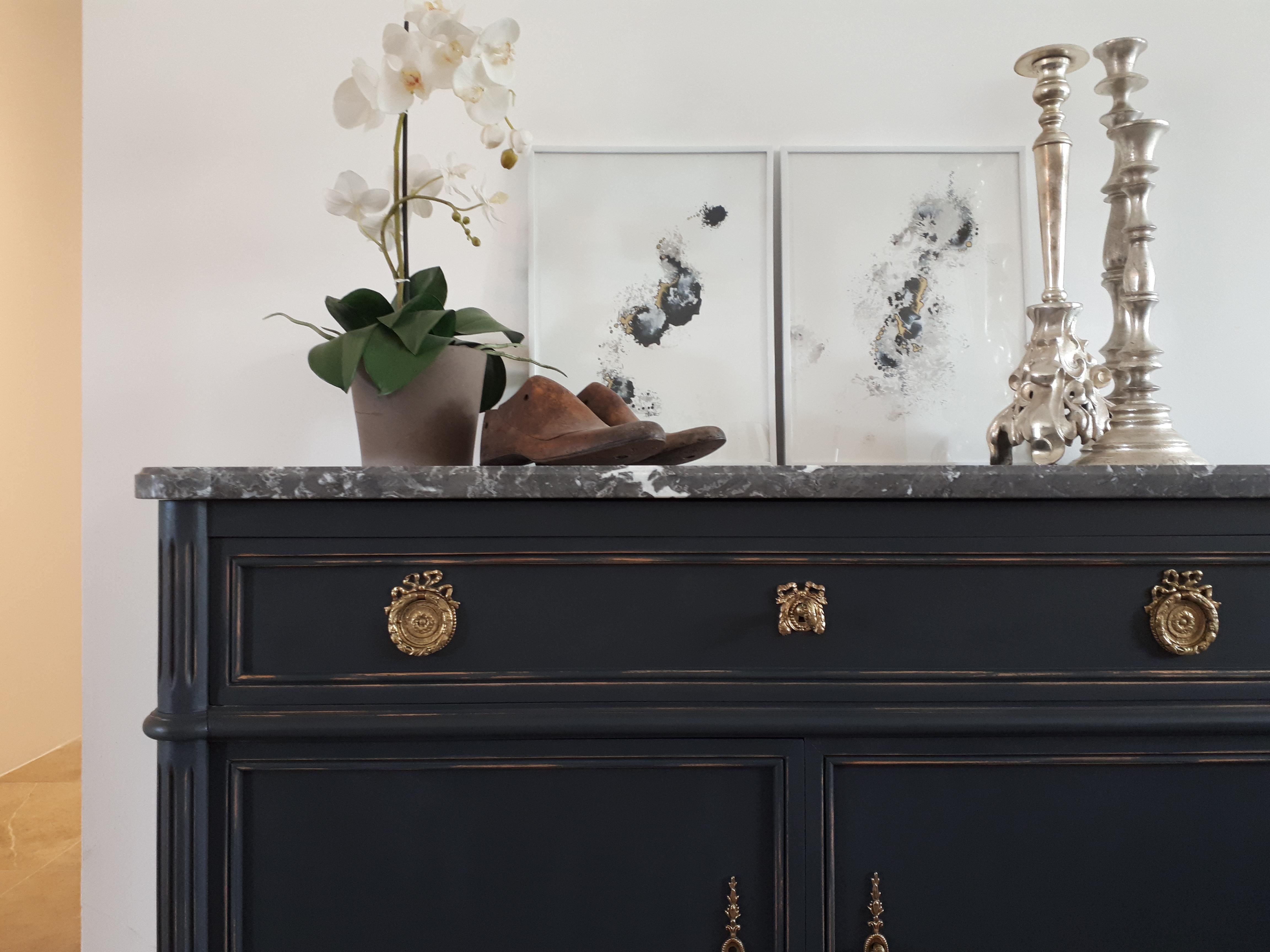 Antique French Louis XVI Style Chest of Drawers Commode Buffet 9