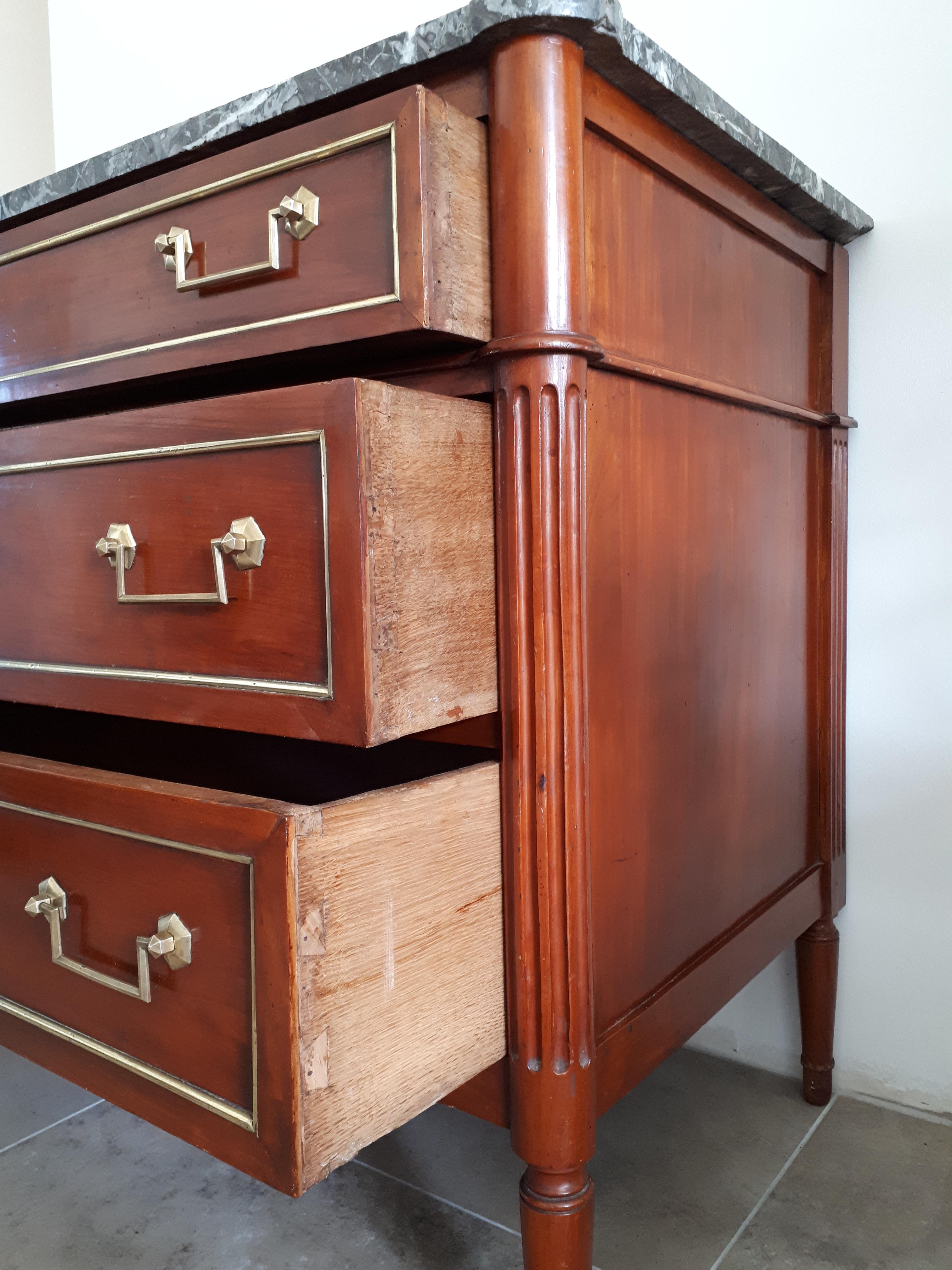 Antique French Louis XVI Style Chest of Drawers Commode 3