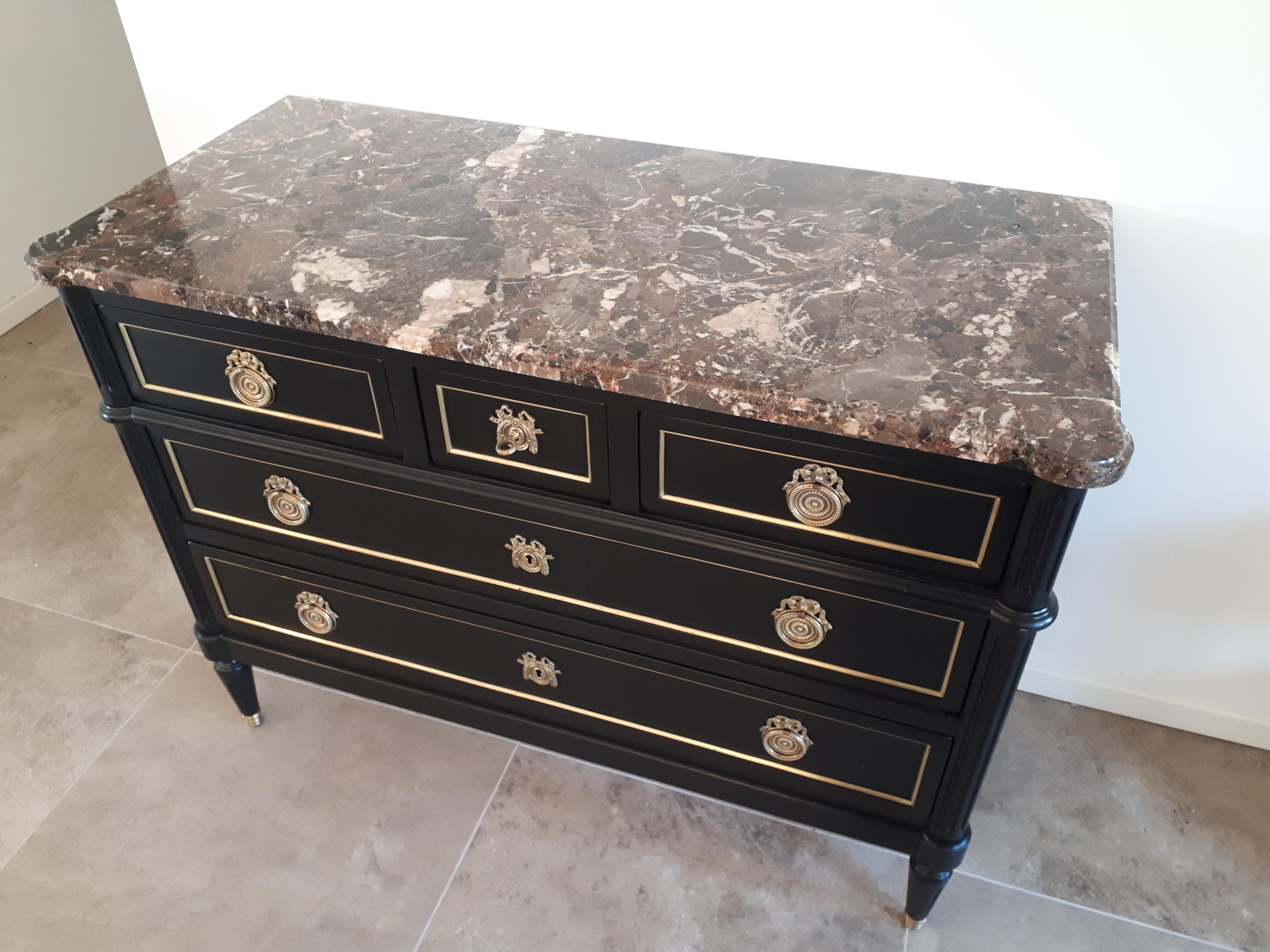 Antique French Louis XVI Style Chest of Drawers Commode 5