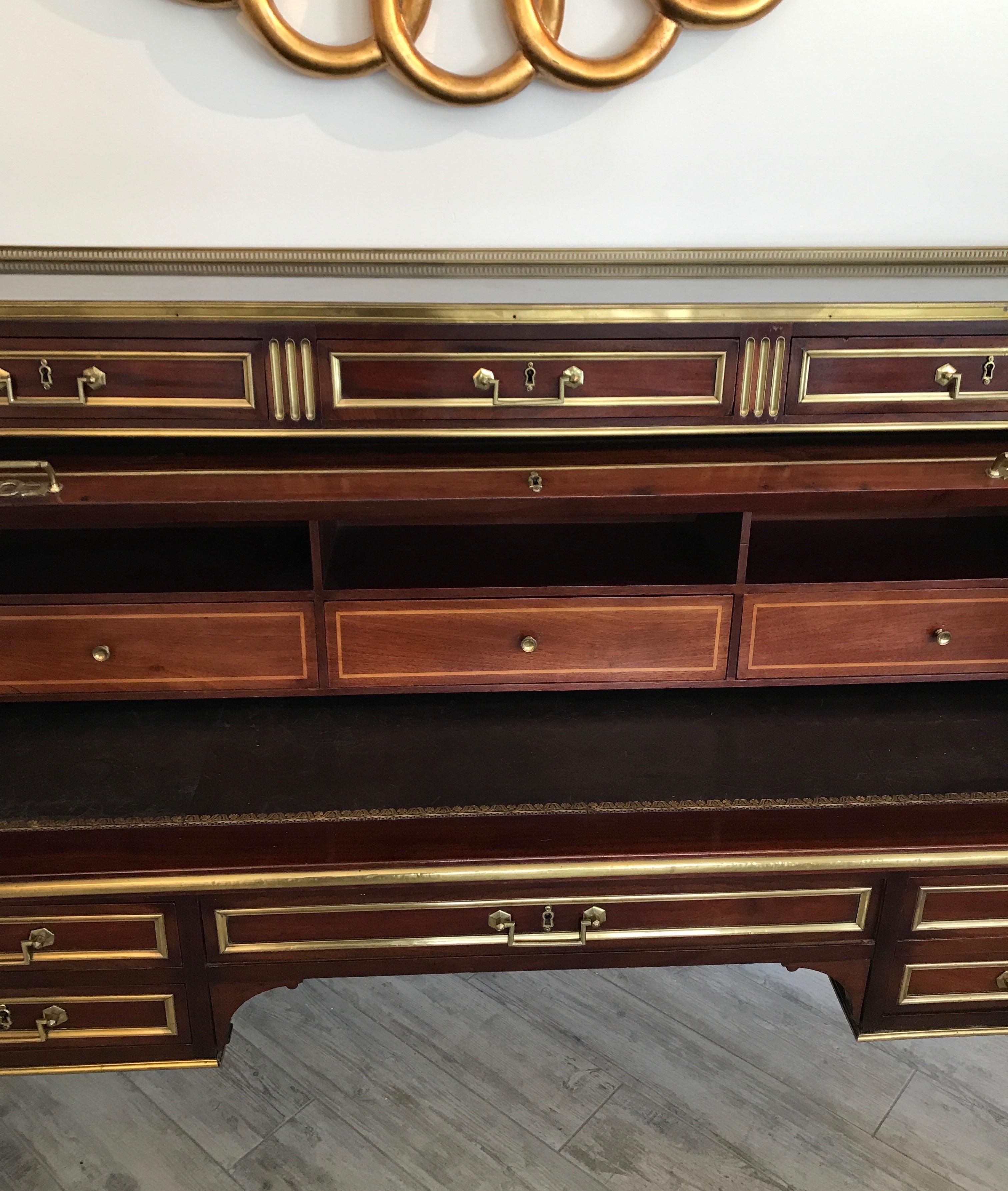 Antique French Louis XVI Style Cylinder Desk For Sale 7