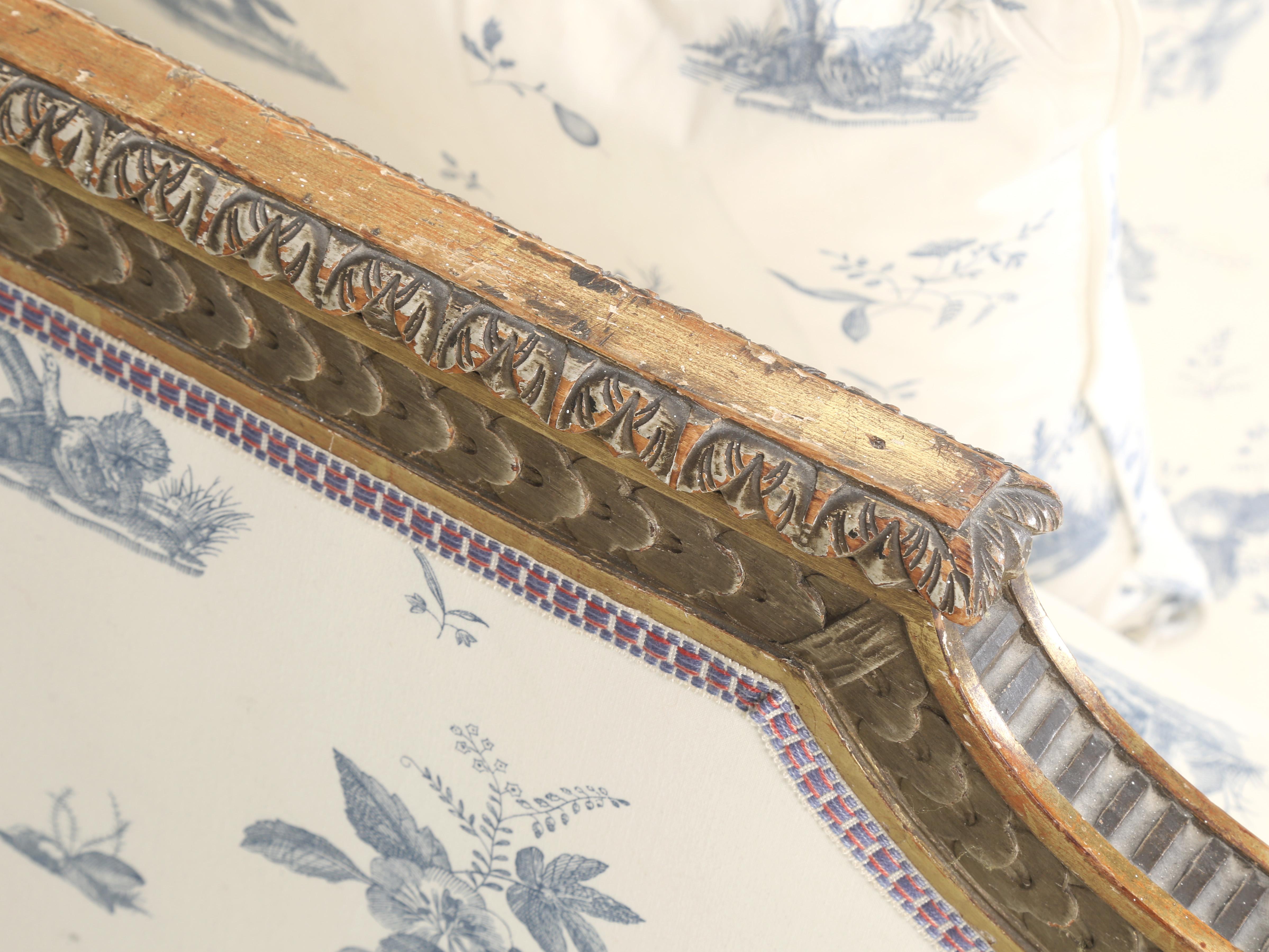 Antique French Louis XVI Style Daybed 1800’s All Original Paint and 24kt Gilding 3