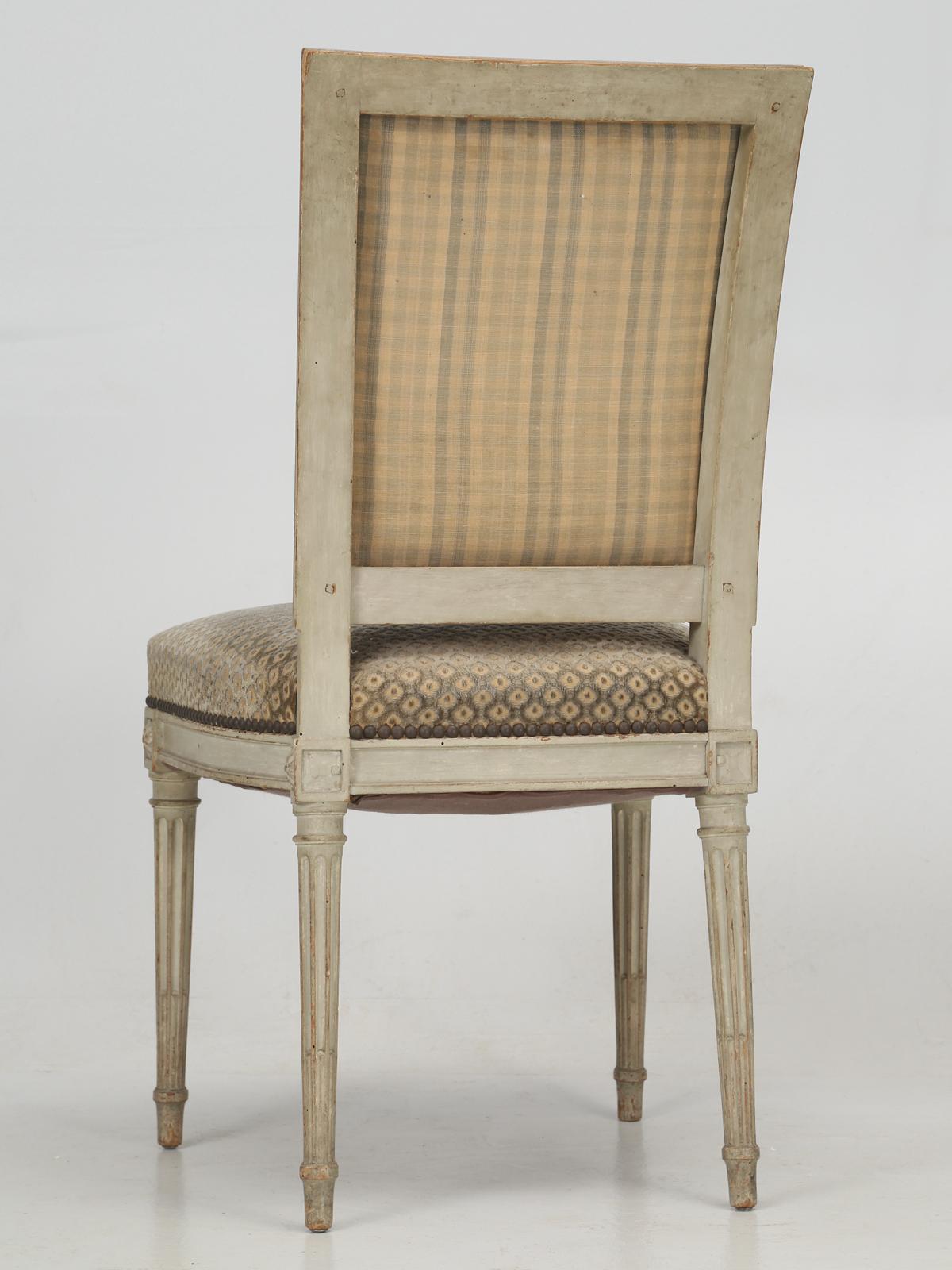 Antique French Louis XVI Style Dining Chairs, Set of 12 in 