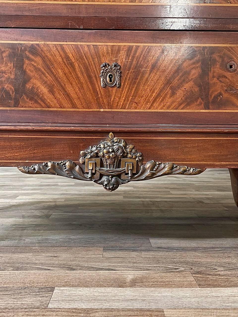 Antique French Louis XVI Style Drop-Down Desk Cabinet in vendita 2