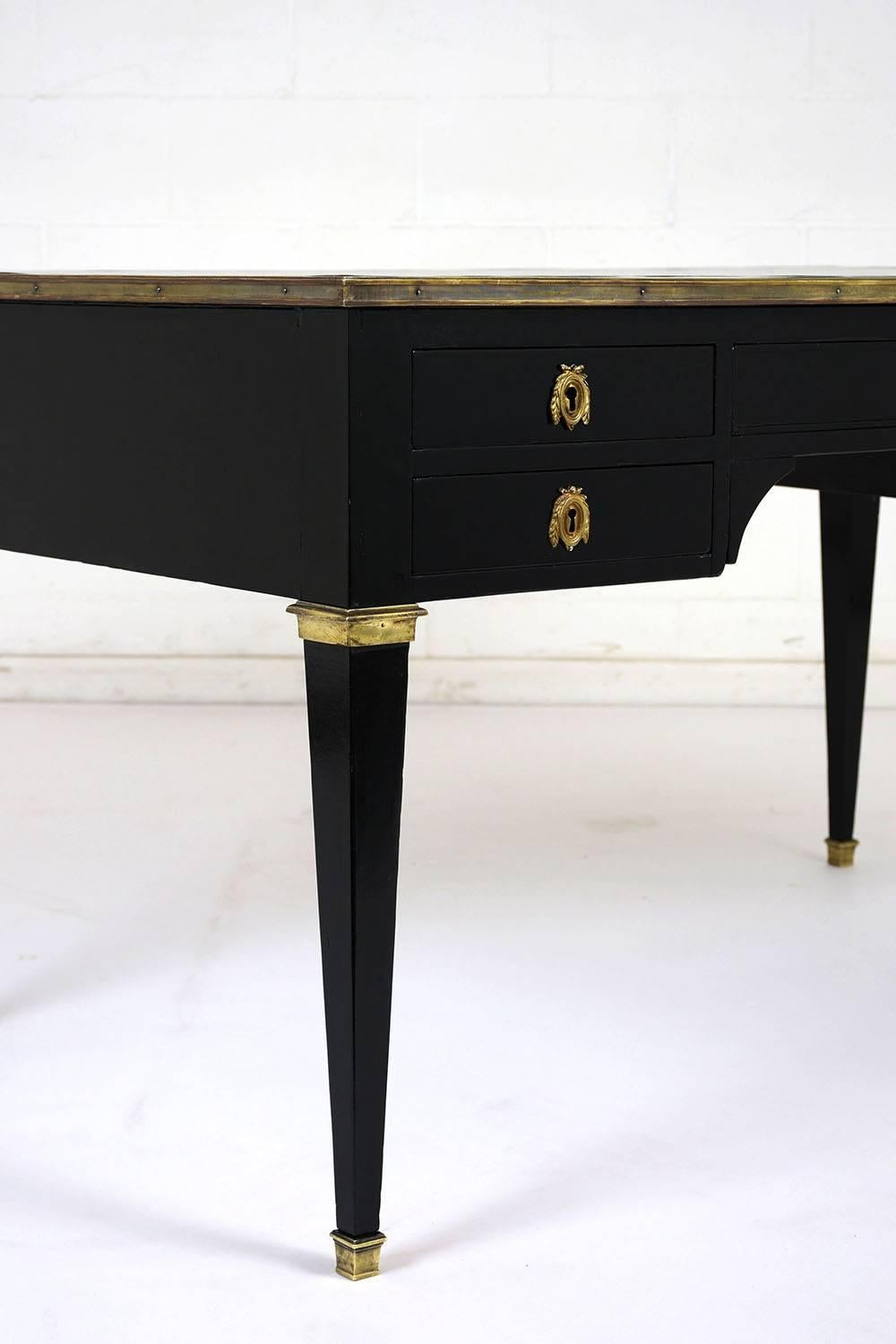 20th Century Antique French Louis XVI-Style Ebonized Desk