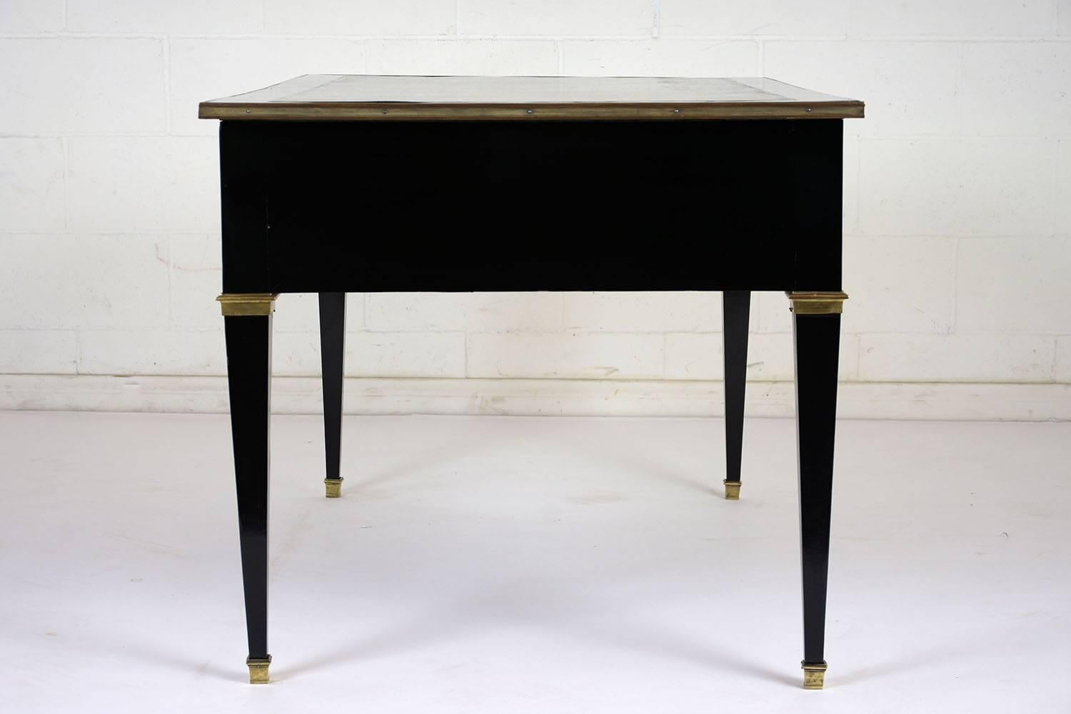 Antique French Louis XVI-Style Ebonized Desk 1