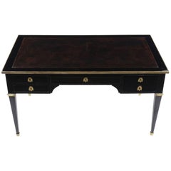 Antique French Louis XVI-Style Ebonized Desk