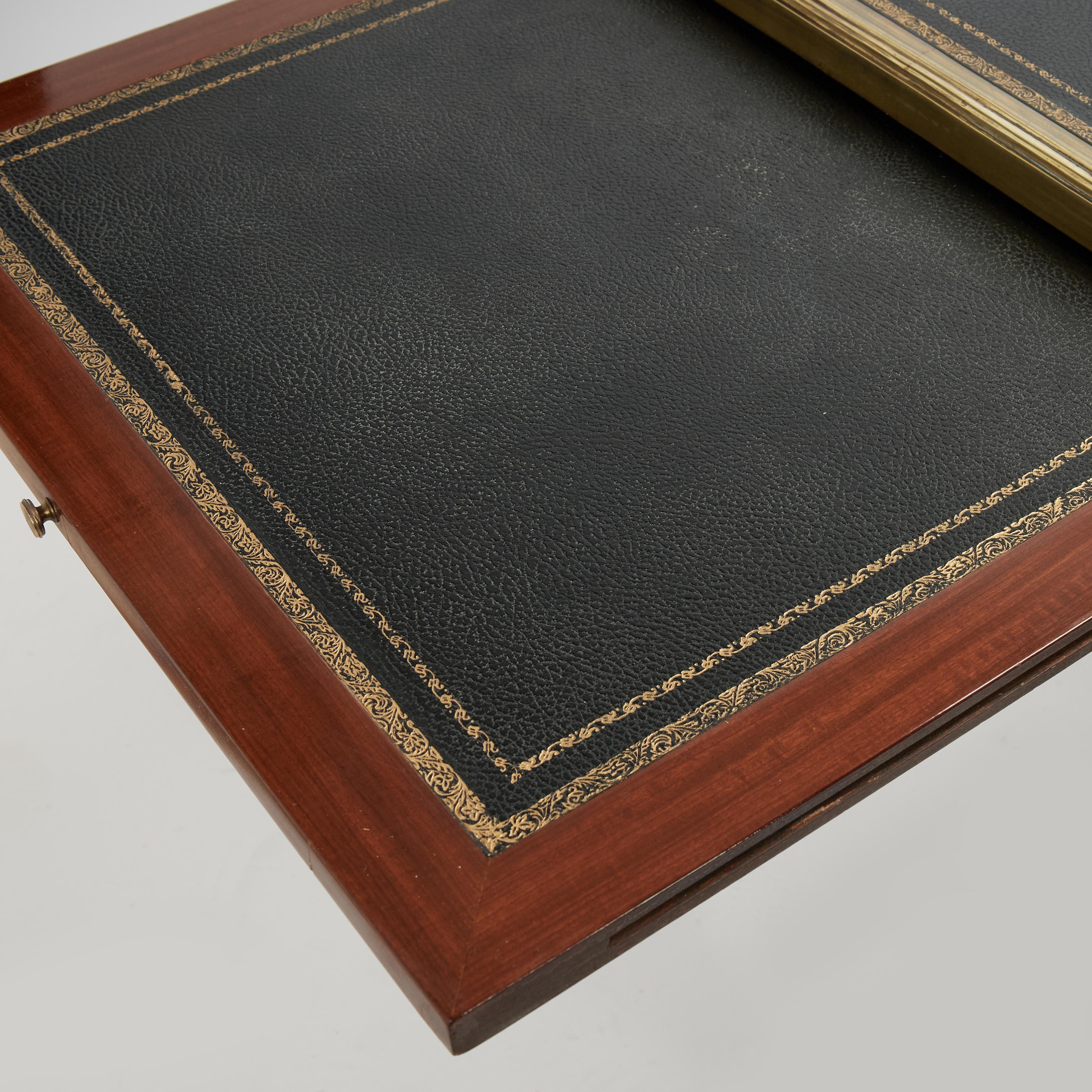 Antique French Louis XVI Style Leather Top Desk or Bureau Plat For Sale 2