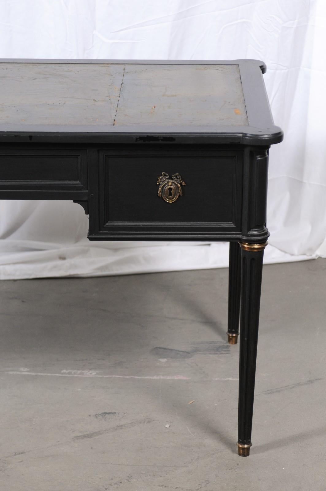 Antique French Louis XVI-Style Library Desk For Sale 3