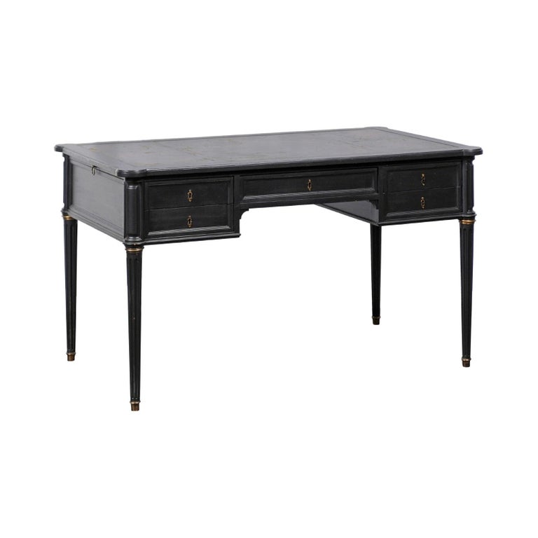 Antique French Louis Xvi Style Library Desk For Sale At 1stdibs