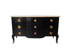 French Louis XVI Style Mahogany Commode, Maison Jansen