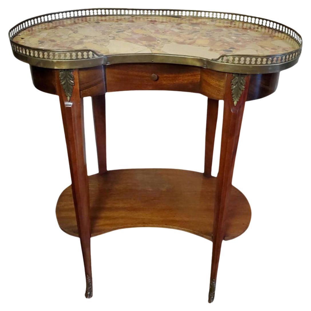 Antique French Louis XVI Style Mahogany Side Table