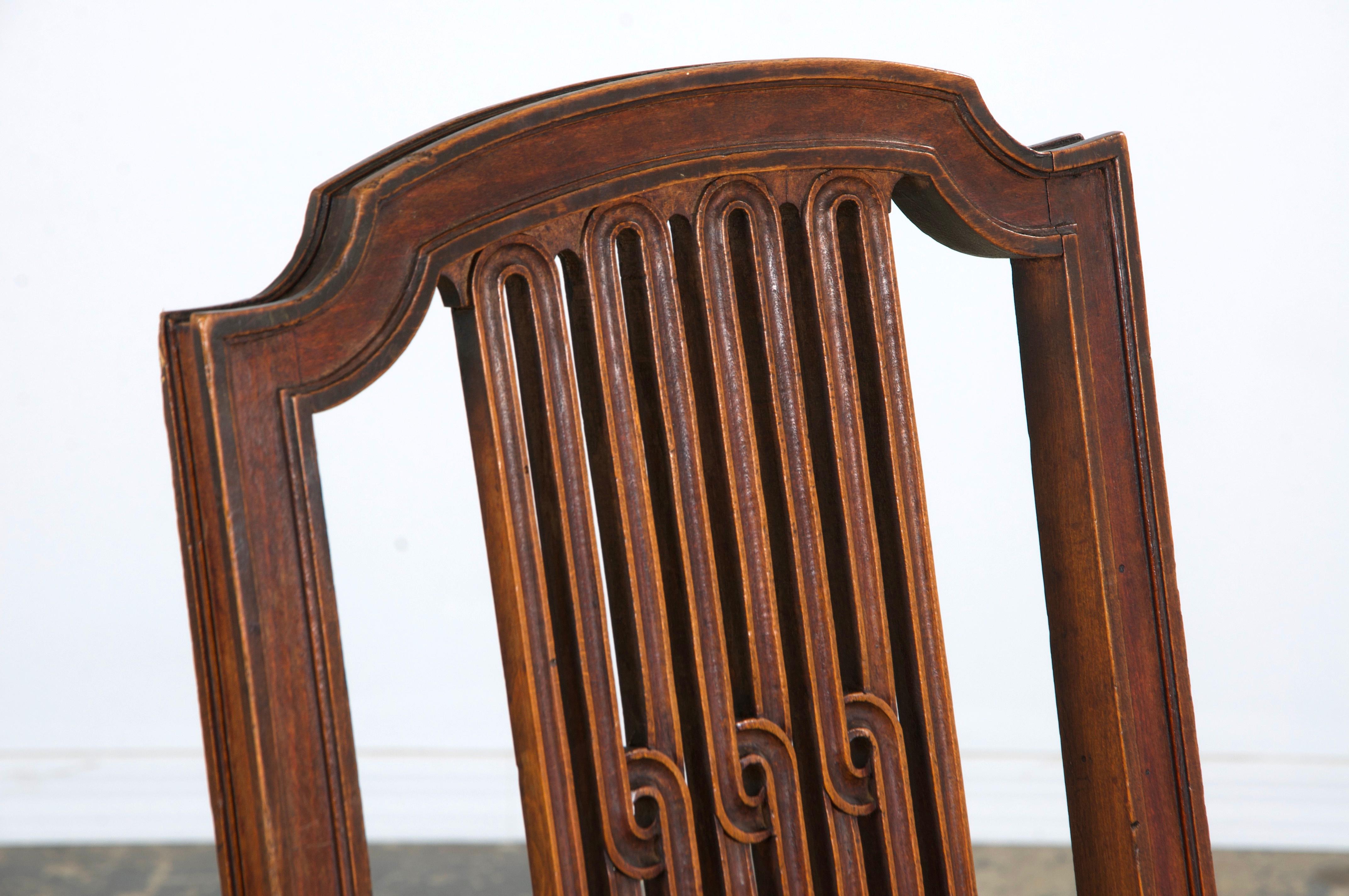 Sedie da pranzo in acero in stile Antique French Louis XVI con sedili in canna - set di 6 in vendita 1