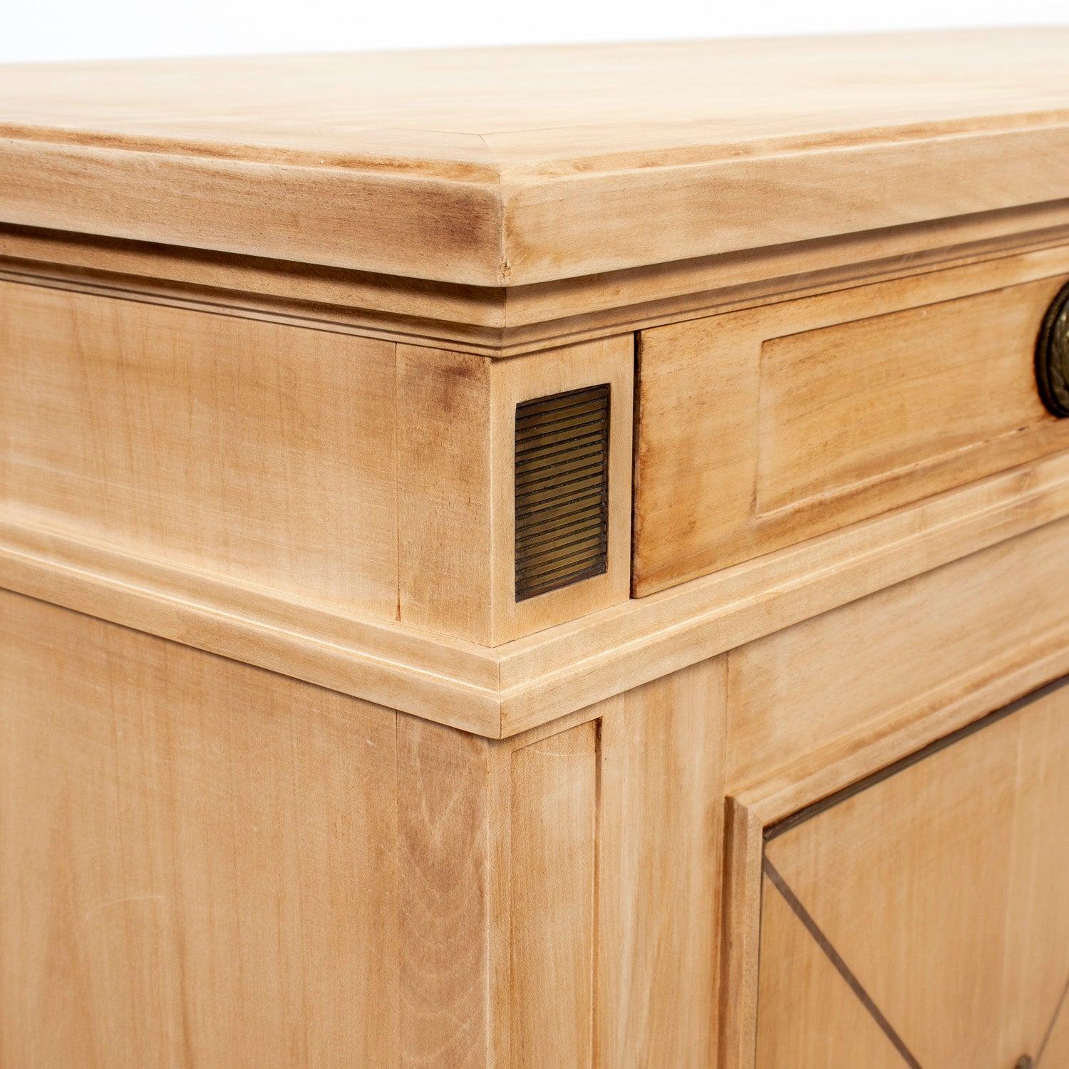 Antique French Louis XVI Style Provençal Bleached Cherrywood Buffet For Sale 8